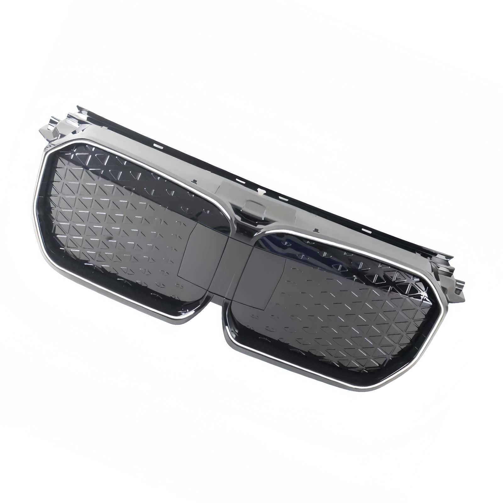 Black Chrome Front Bumper Grill Grille Pour BMW iX1 U11 2023-2025 W/LED Light