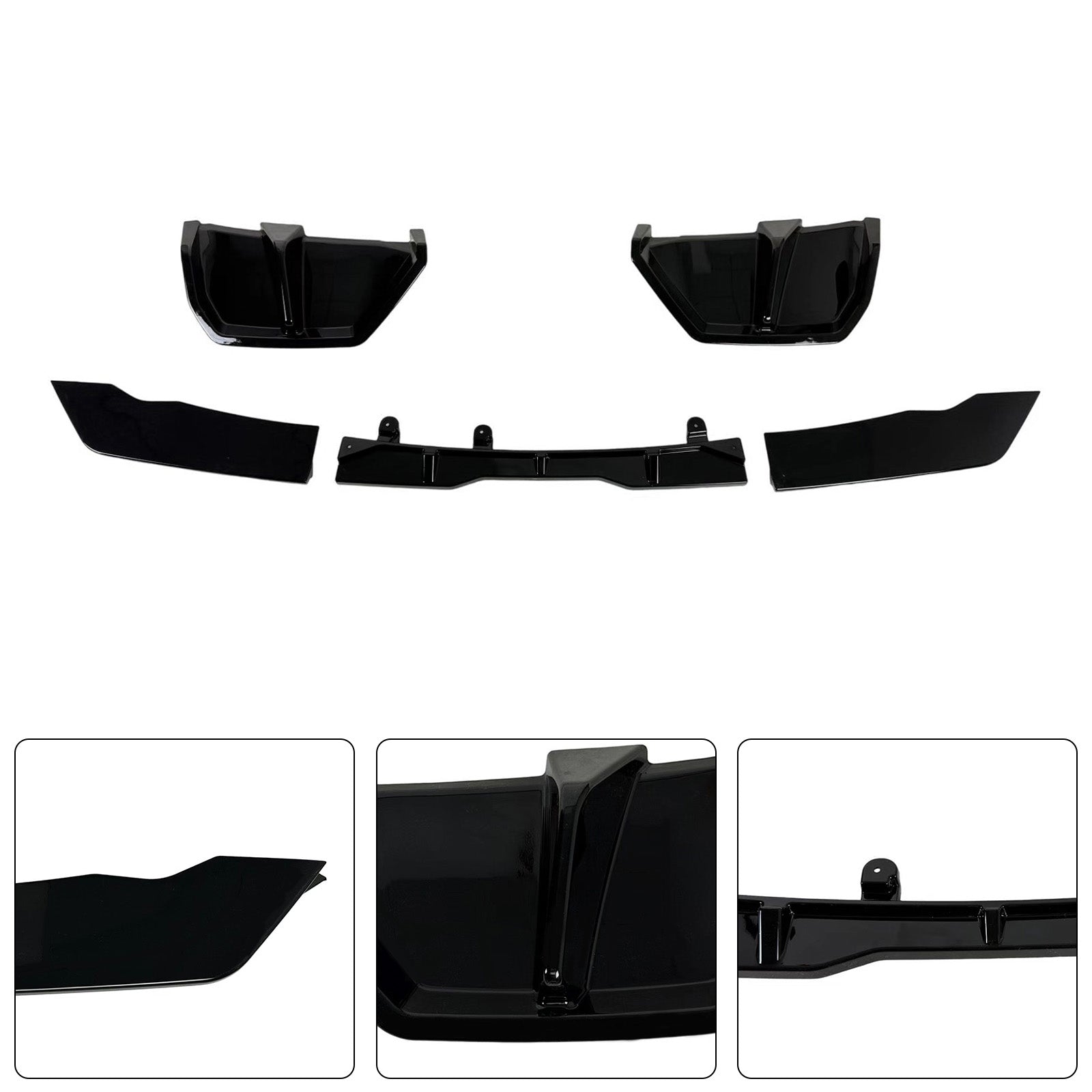 Gloss Black Rear Bumper Diffuser Lip Pour BMW X3 G45 M-Sport 2025+