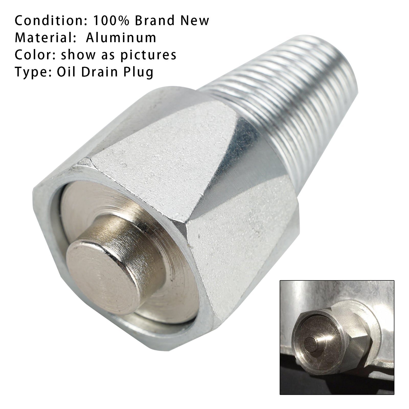 Bouchon De Vidange Pour Carter D'Huile En Aluminium Endommagé Filetage Conique