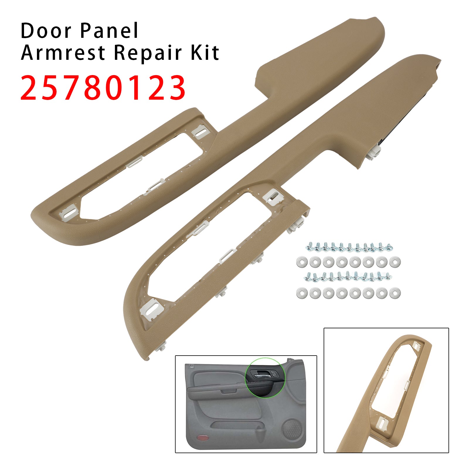 2 Kit Réparation Accoudoir Panneau Porte Avant Référence Pour Silverado Suburban