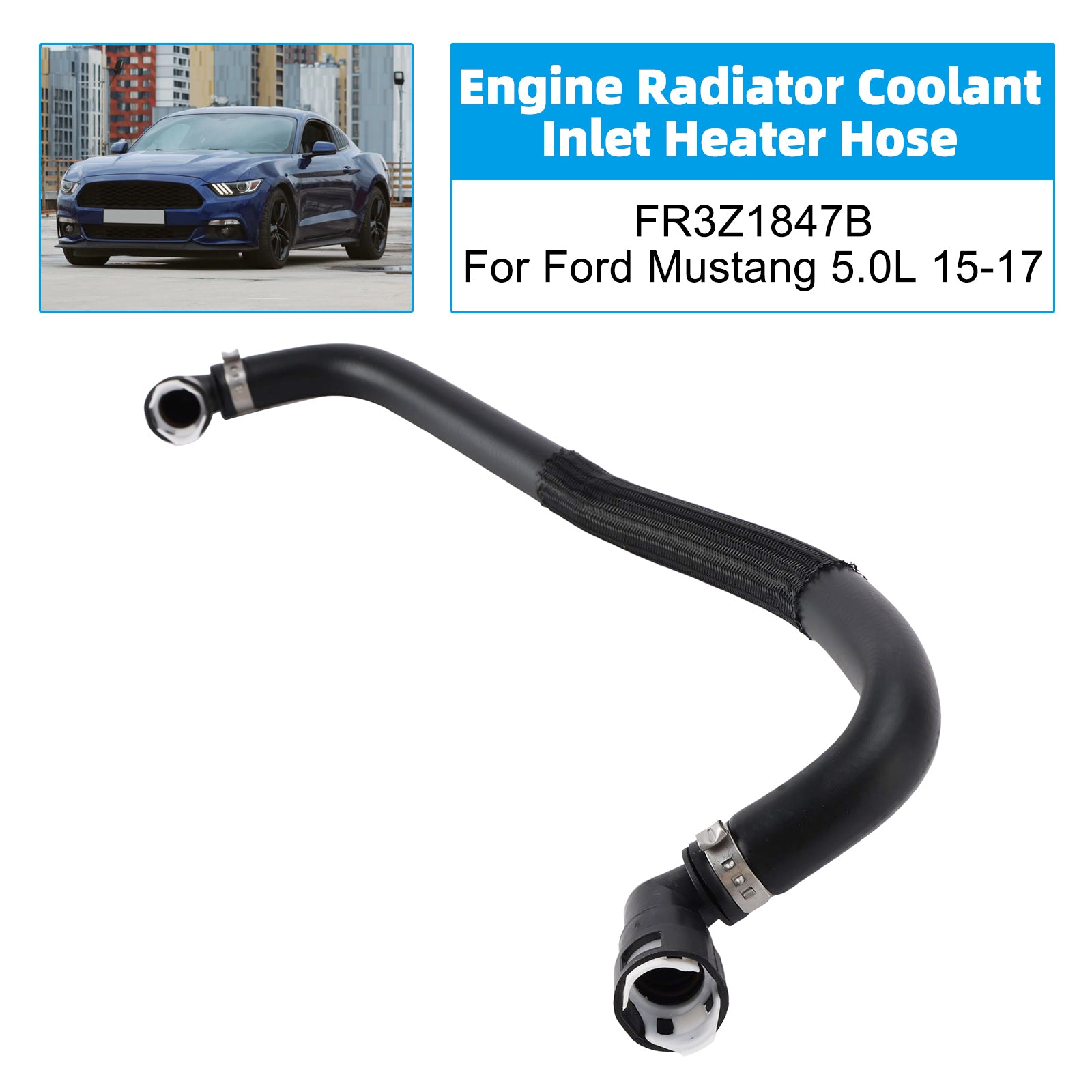 Tuyau de Chauffage d'Entrée de Liquide de Radiateur FR3Z1847B Pour Ford Mustang