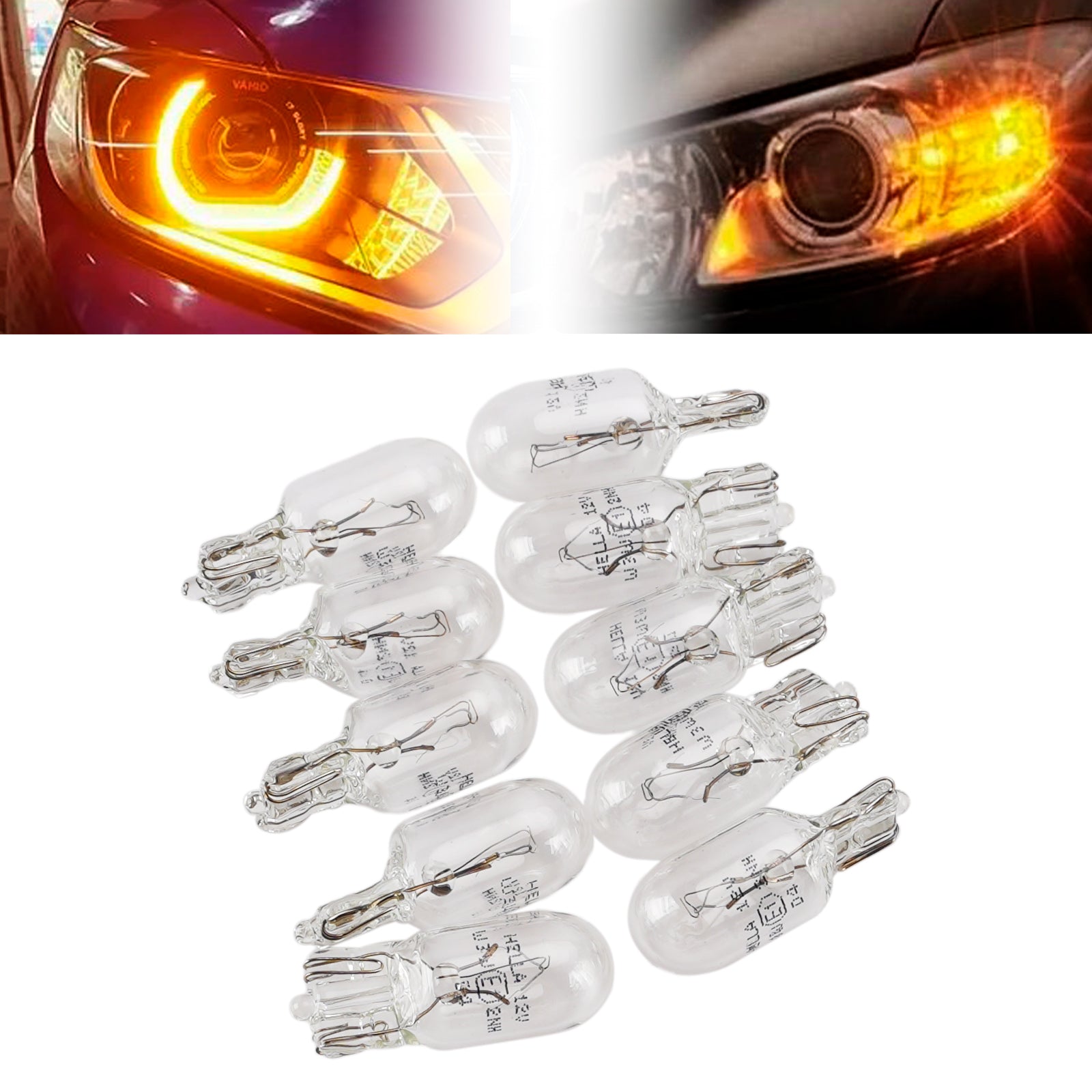 Ampoule Auxiliaire Halogène Voiture W3W T10 12V 3W Pour HELLA 8GP 003 594-141