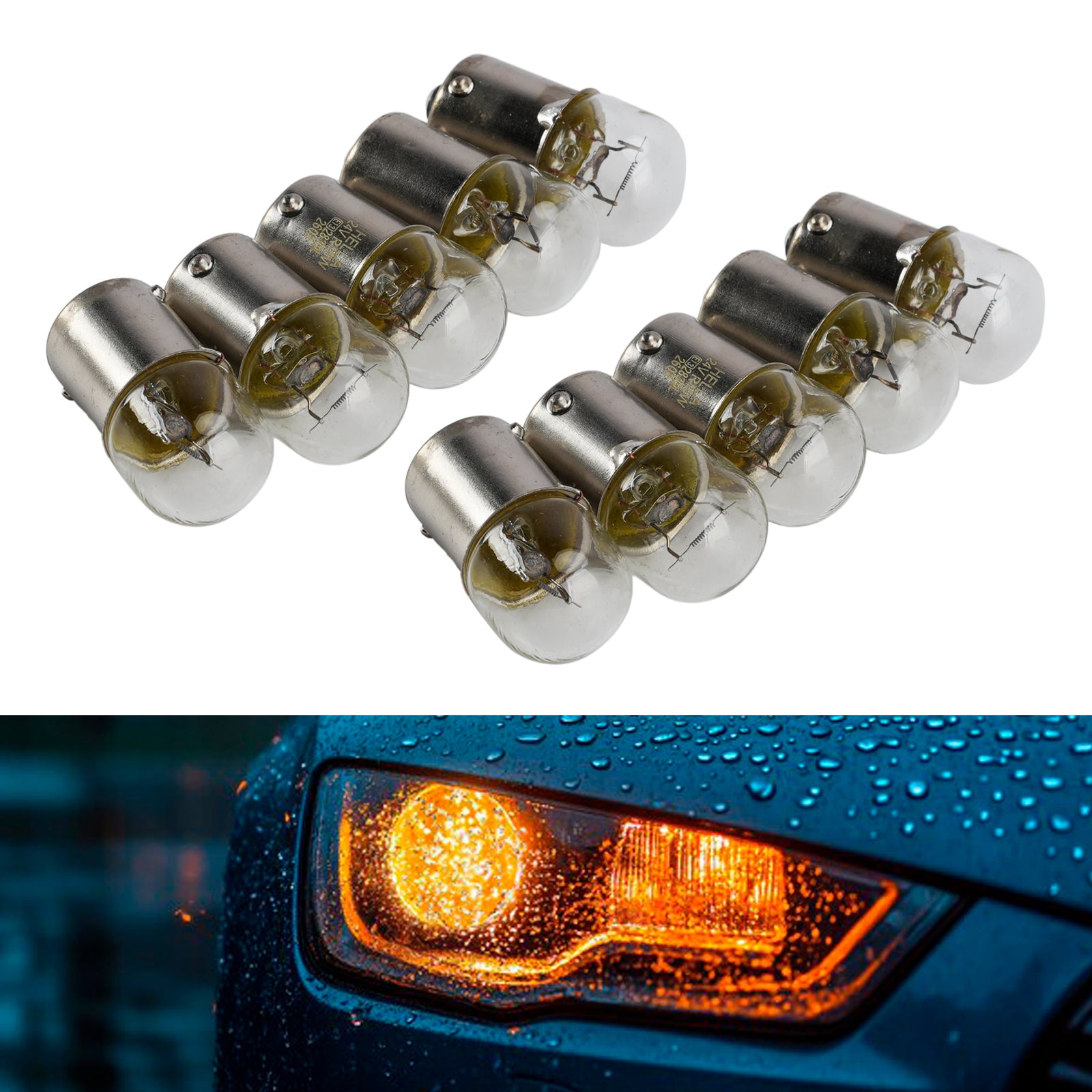 Ampoule Auxiliaire Halogène Voiture R10W 24V 10W Pour HELLA 8GA 178 560-241