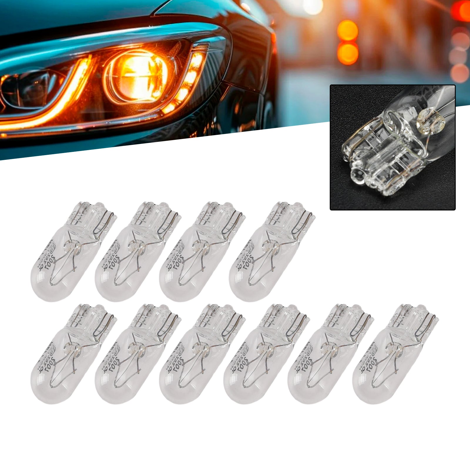 Ampoule Auxiliaire Halogène Voiture W5W T10 24V 5W Pour HELLA 8GP 178 560-271