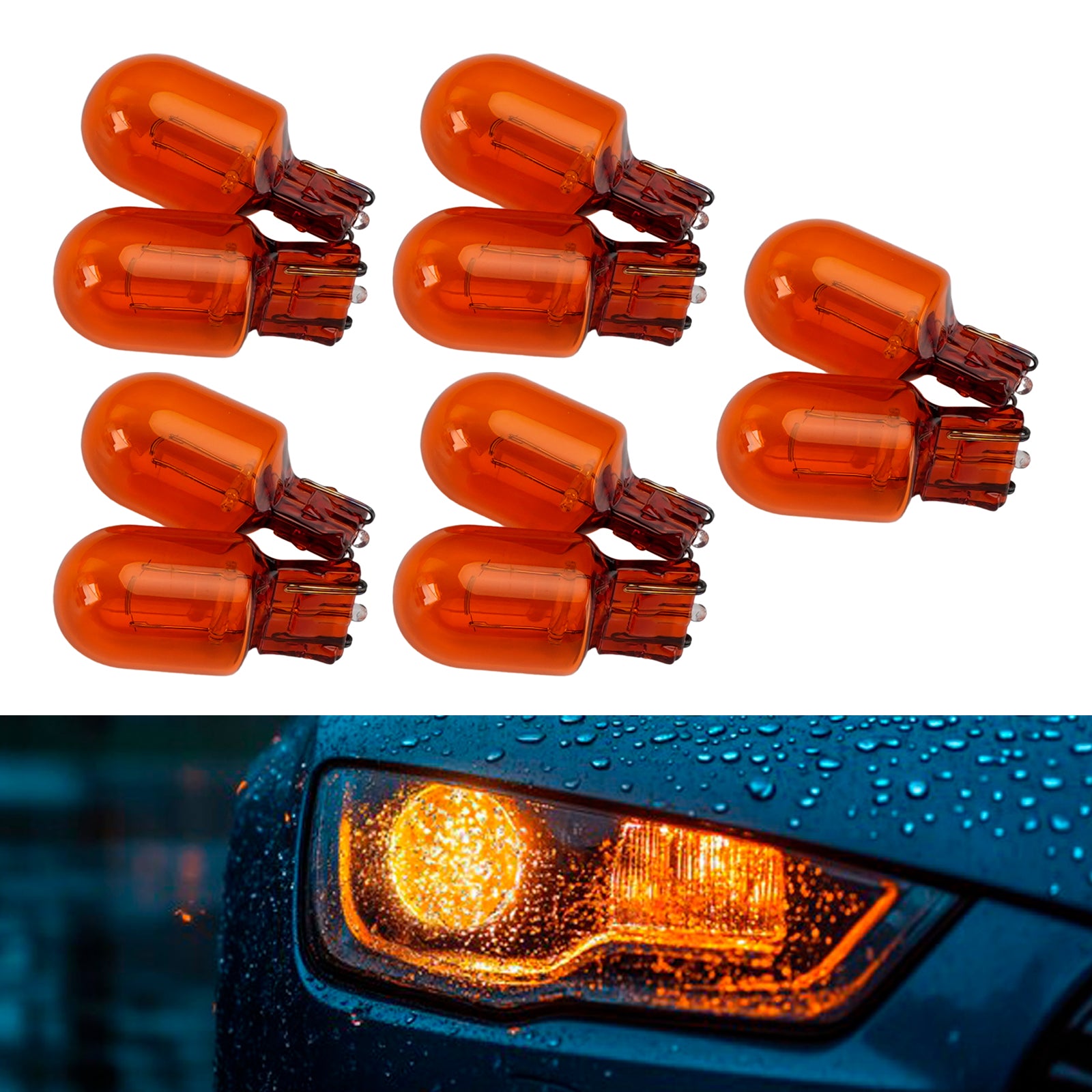 Ampoule Auxiliaire Halogène Ambre Voiture WY21W 12V 21W Pour HELLA 009 021-002