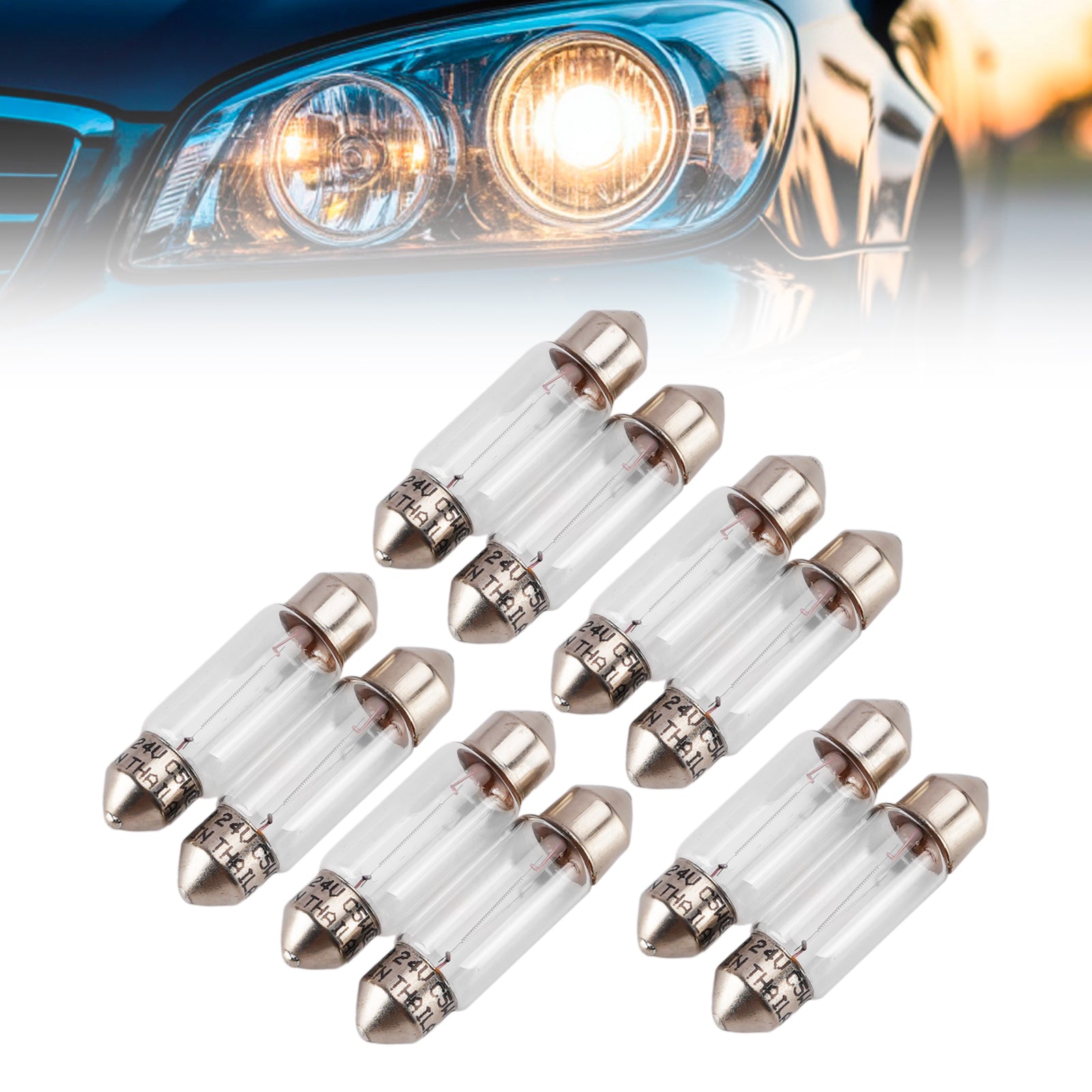 Ampoule Auxiliaire Halogène Automobile C5W 24V 5W Pour HELLA 8GM 002 092-241