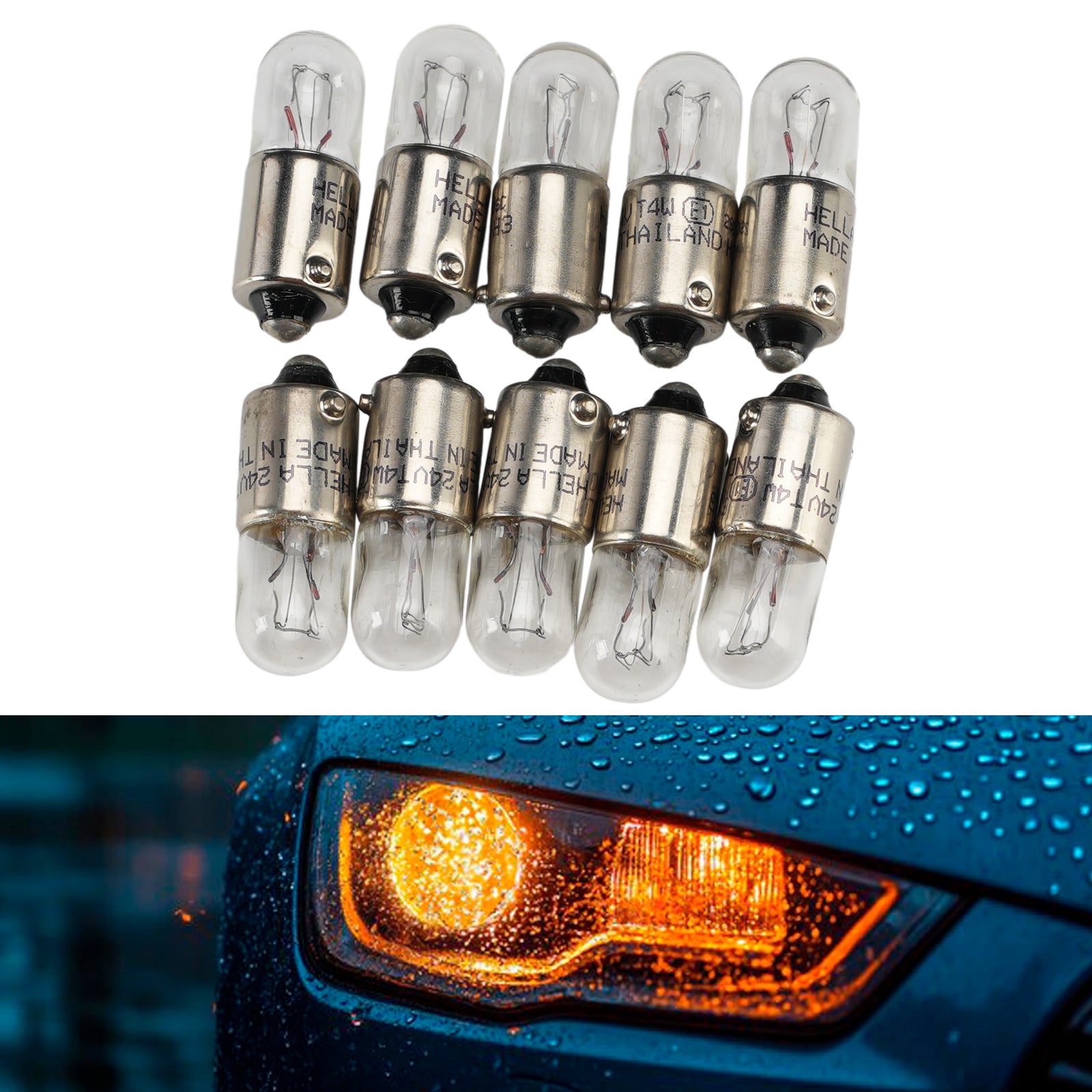 Ampoule Auxiliaire Halogène Voiture T4W 24V 4W Pour HELLA 8GP 002 067-241