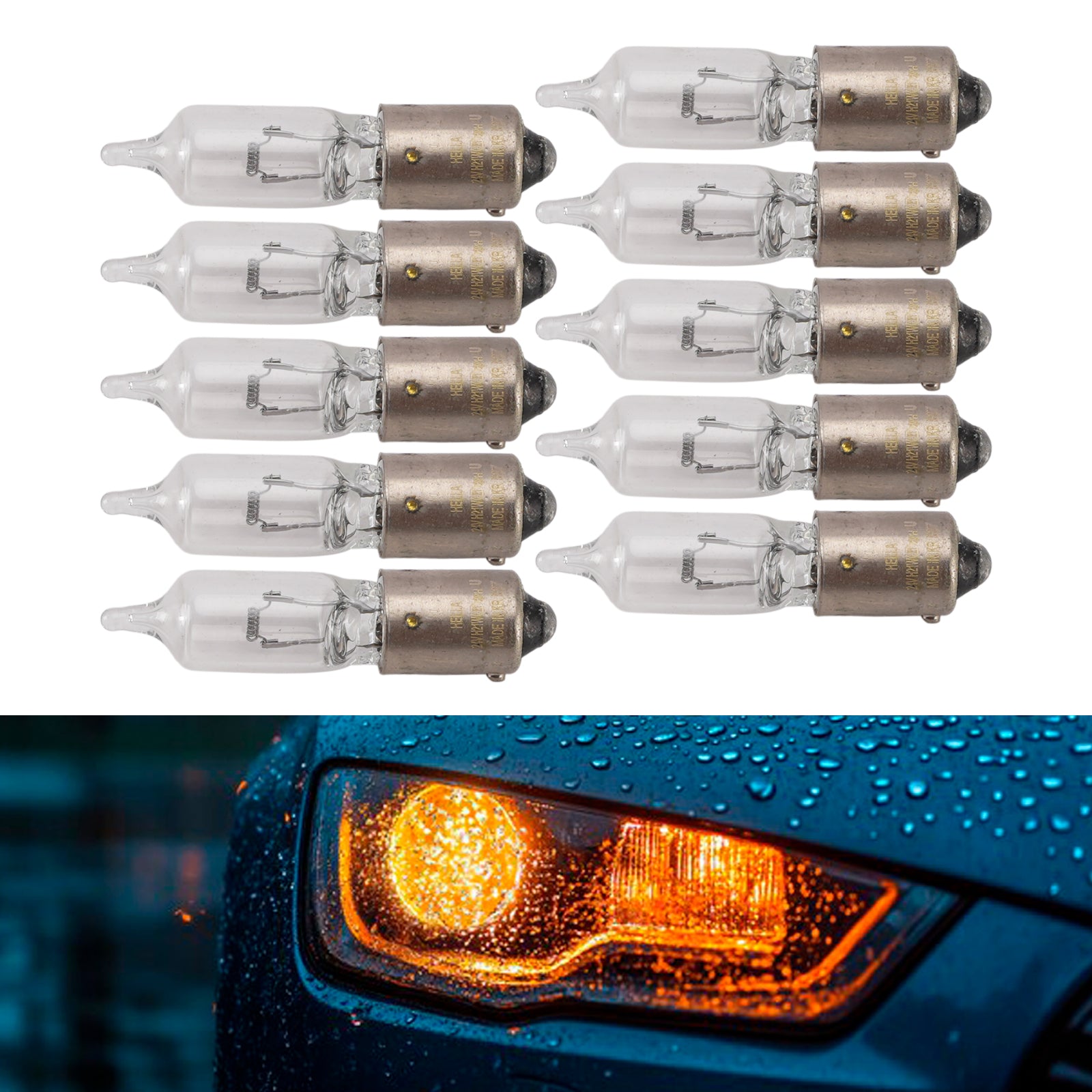 Ampoule Auxiliaire Halogène Voiture H21W 24V 21W Pour HELLA 8GH 008 417-012
