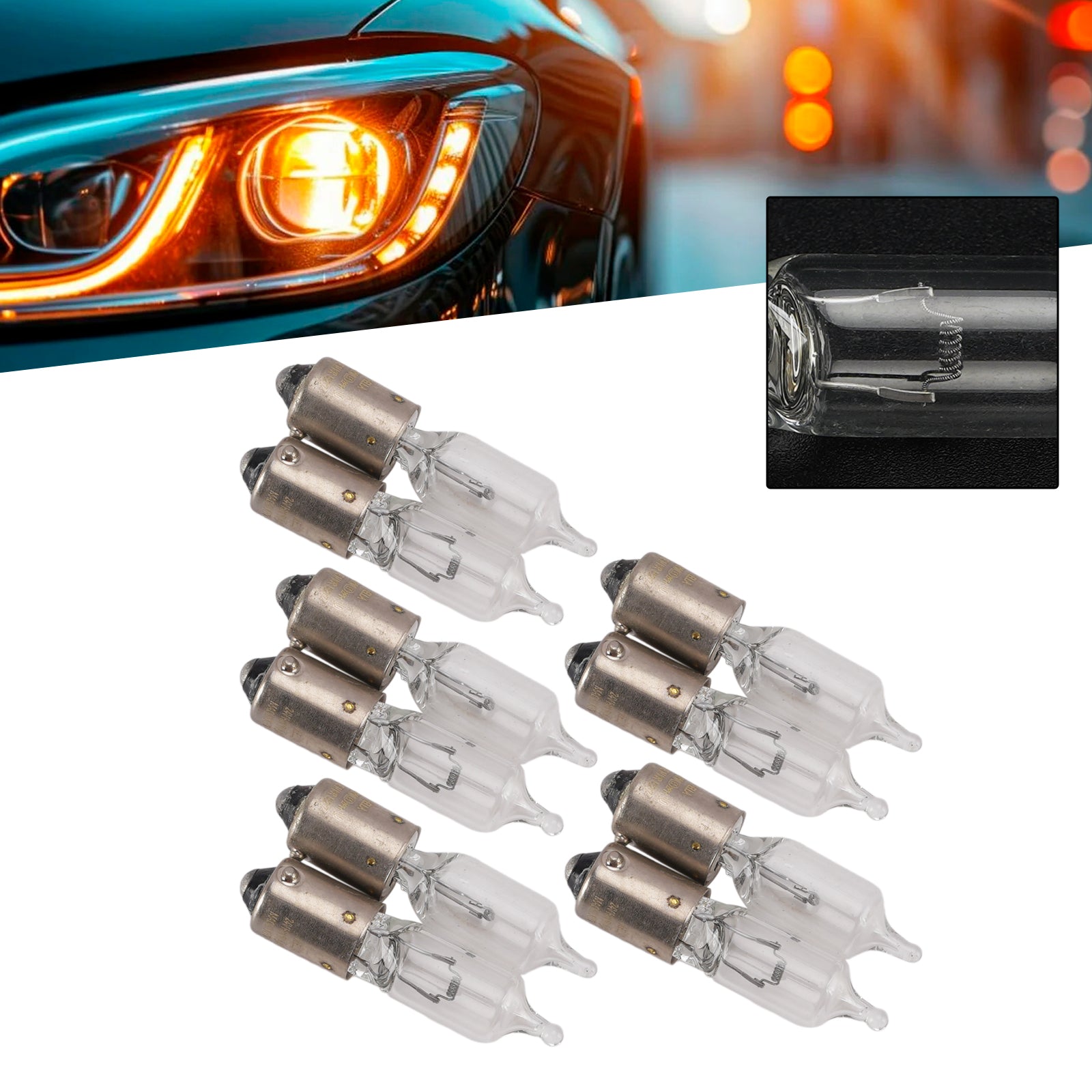 Ampoule Auxiliaire Halogène Voiture H21W 24V 21W Pour HELLA 8GH 008 417-012