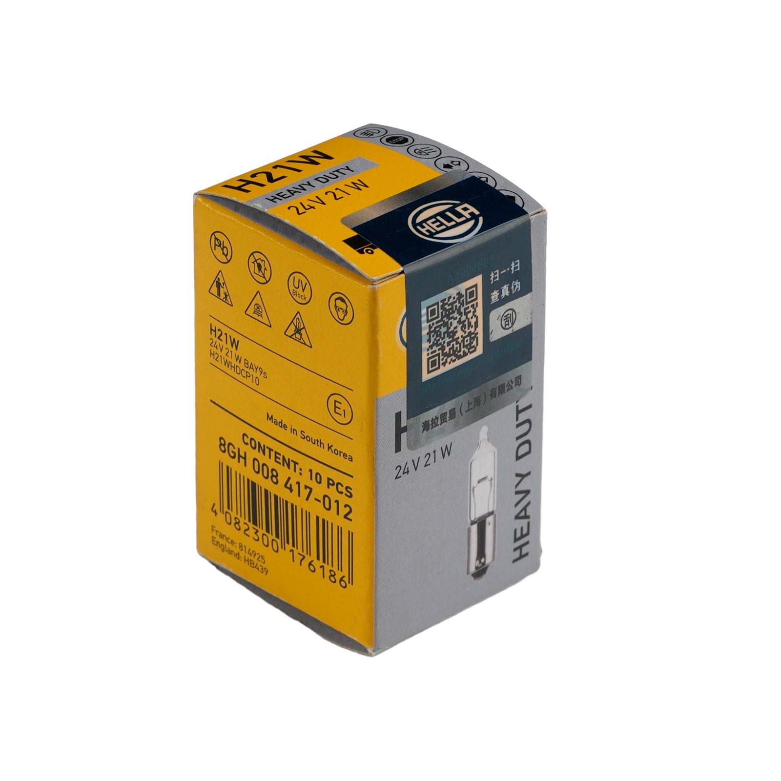 Ampoule Auxiliaire Halogène Voiture H21W 24V 21W Pour HELLA 8GH 008 417-012