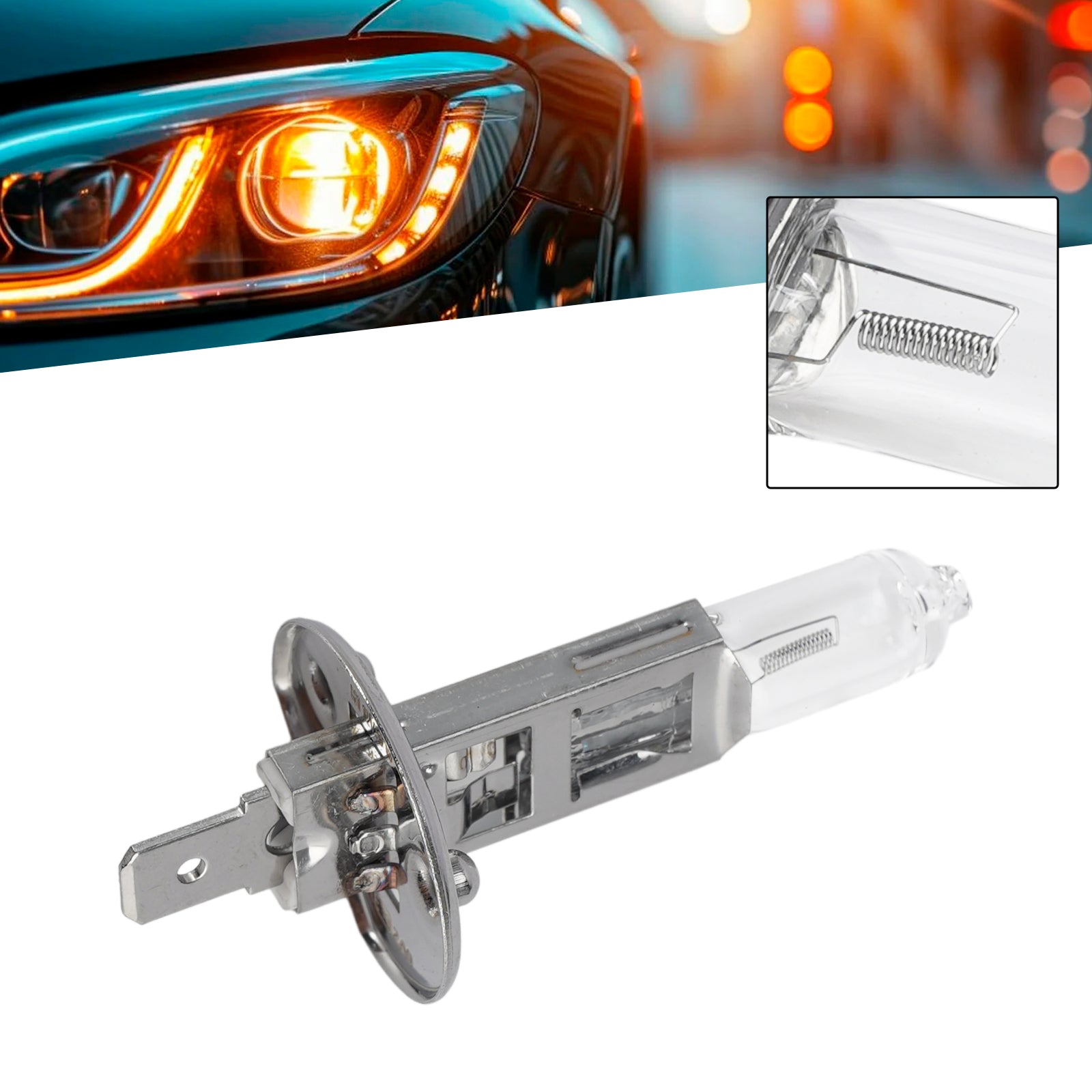 Ampoule Phare Halogène Auto H1 12V 55W P14.5s Pour HELLA 8GH 178 555-033