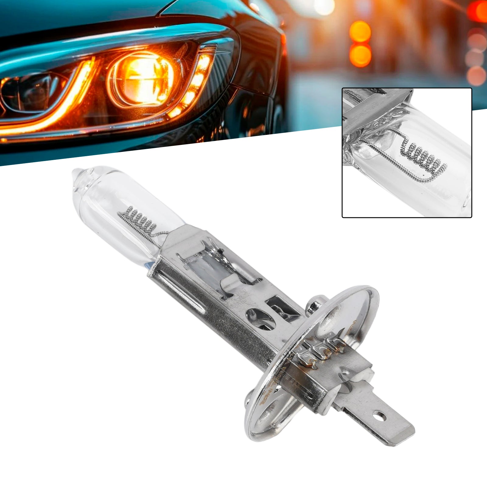 Ampoule Phare Halogène Auto H1 24V 70W P14.5s Pour HELLA 8GH 178 555-143