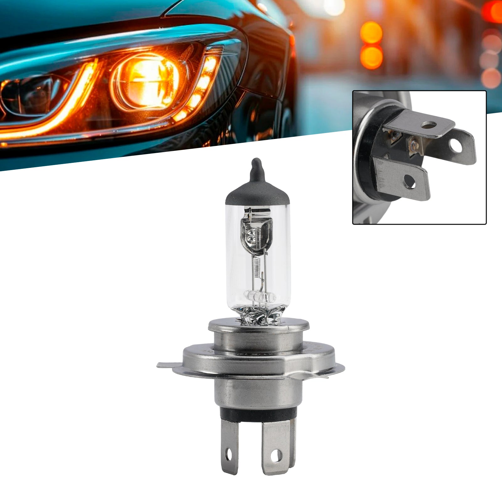 Ampoule Phare Halogène Auto H4 12V 60/55W P43t Pour HELLA 8GJ 178 555-003