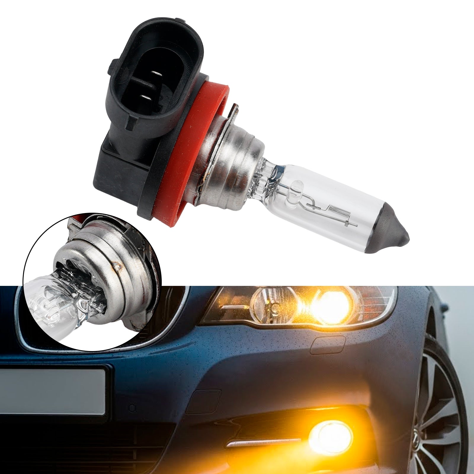 Ampoule Phare Halogène Auto H8 12V 35W PGJ19-1 Pour HELLA 8GH 178 555-153