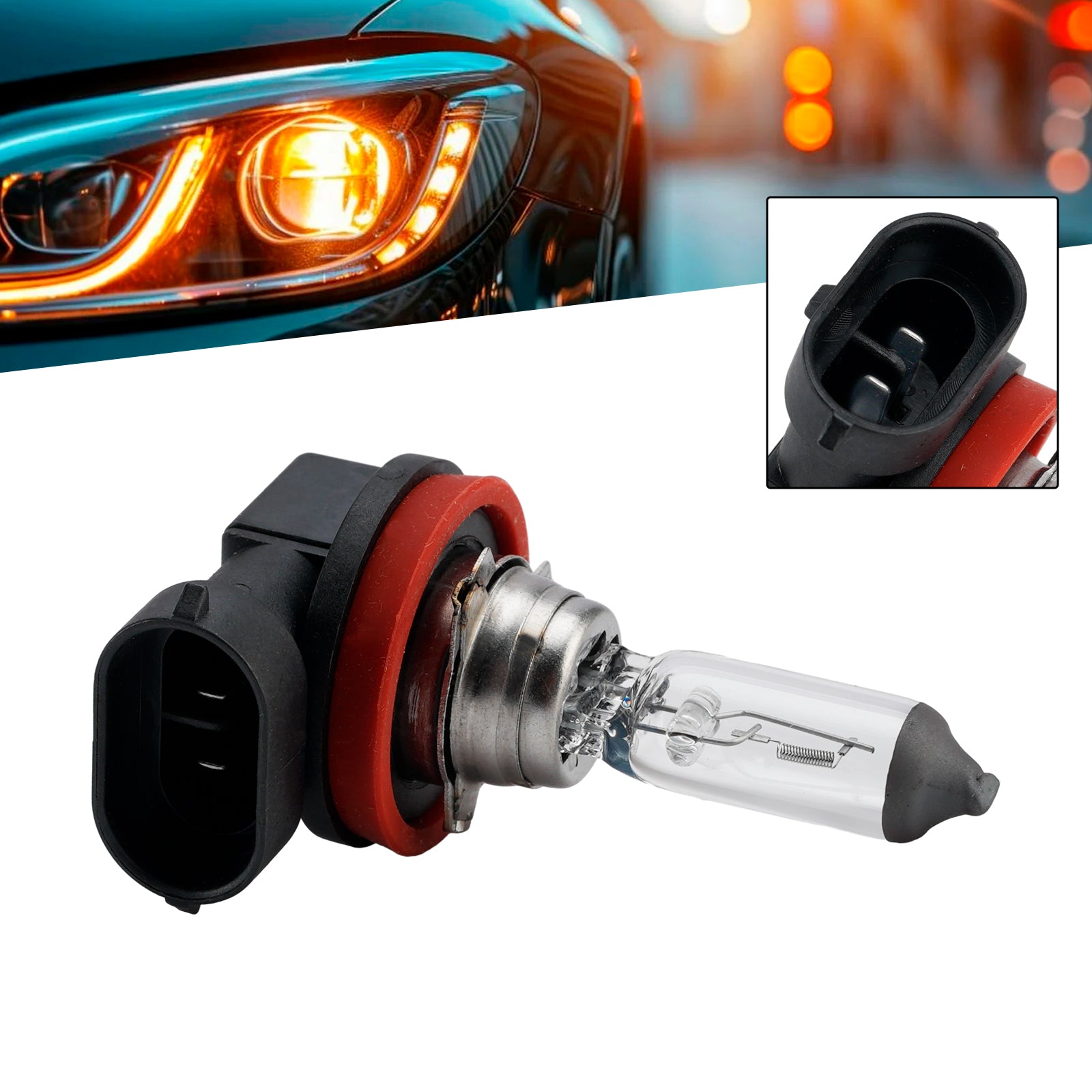 Ampoule Phare Halogène Auto H8 12V 35W PGJ19-1 Pour HELLA 8GH 178 555-153