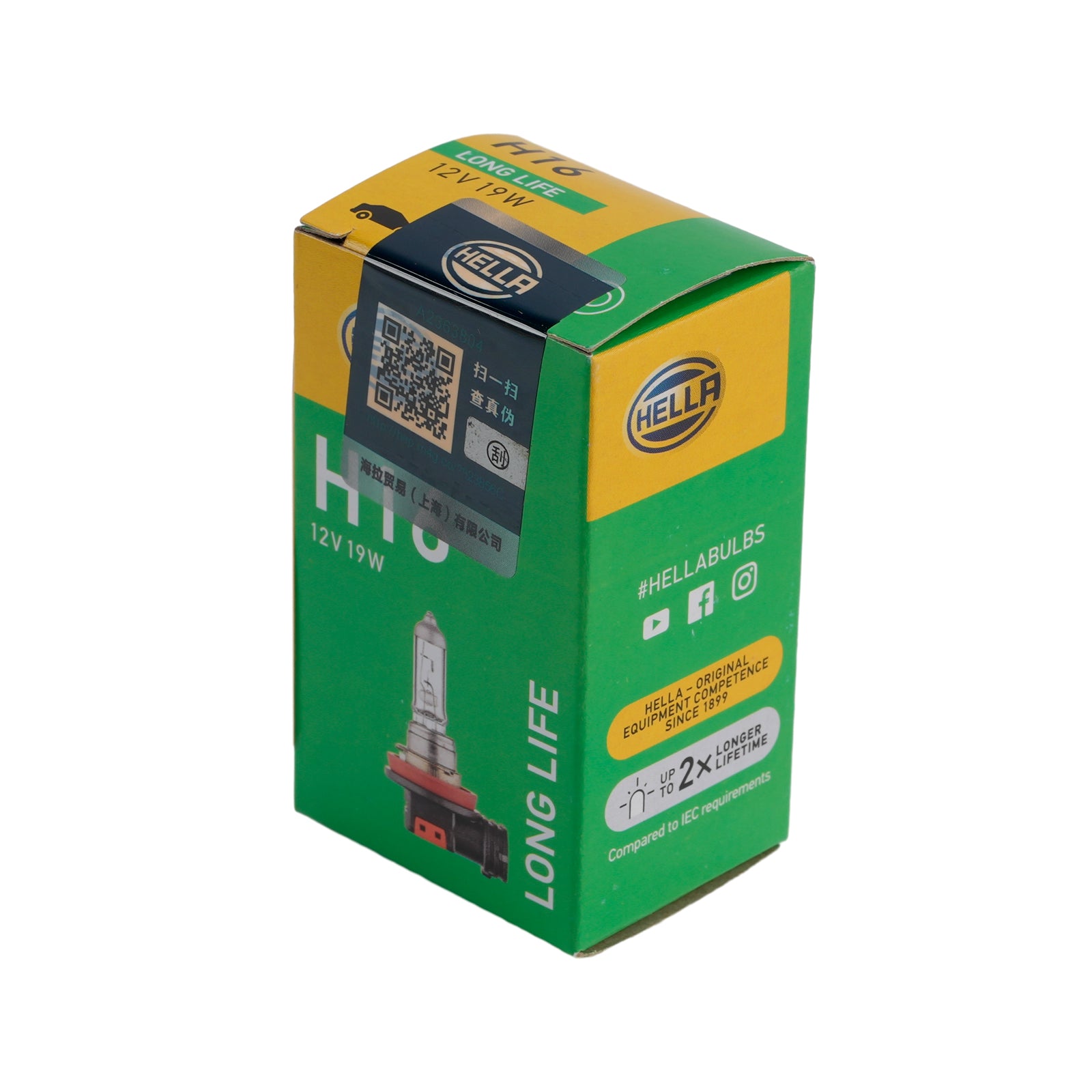 Ampoule Antibrouillard Halogène Auto H16 12V 19W PGJ19-3 Pour HELLA 186 996-001
