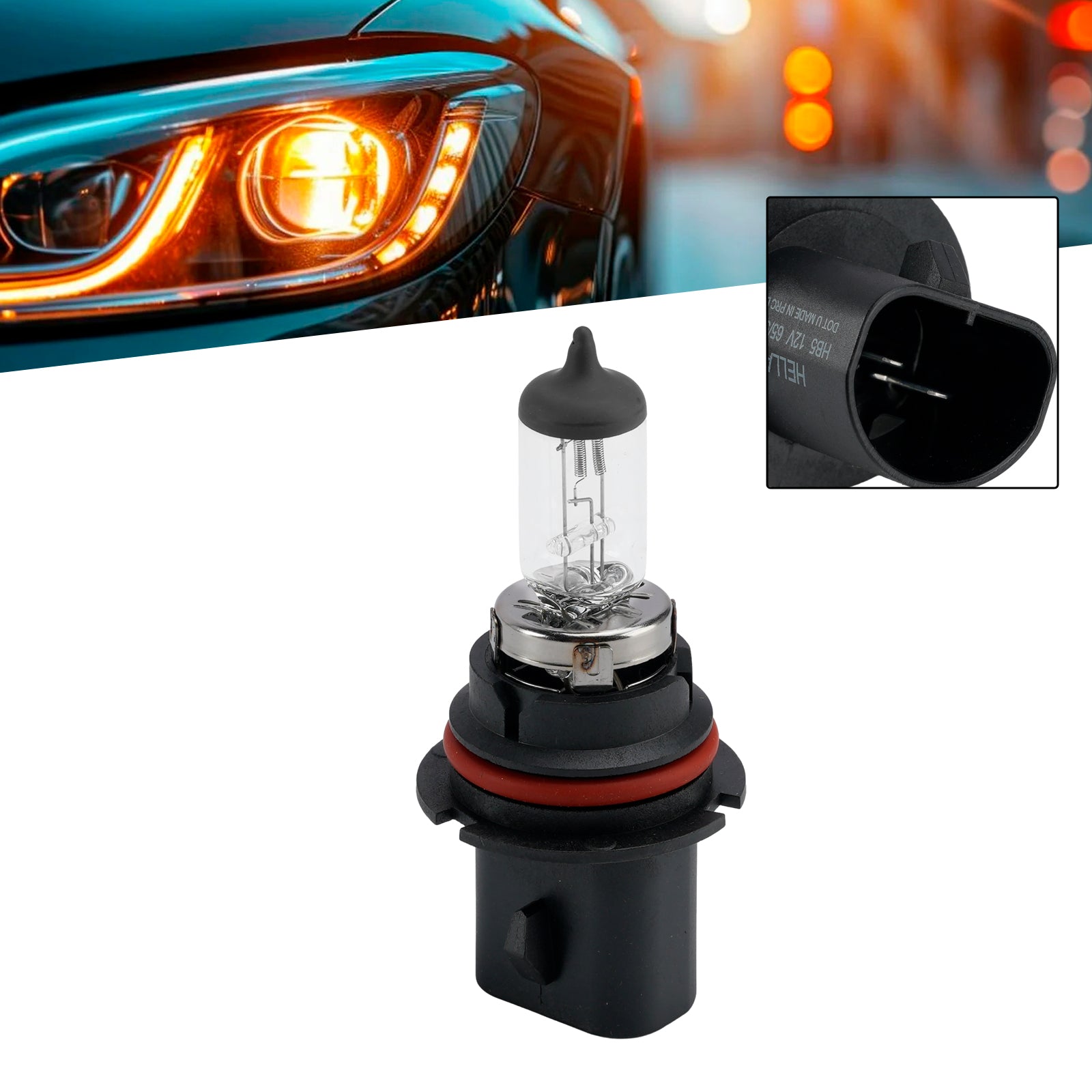 Ampoule Phare Halogène Auto HB5 12V 65/55W PX29t Pour HELLA 8GJ 178 555-343