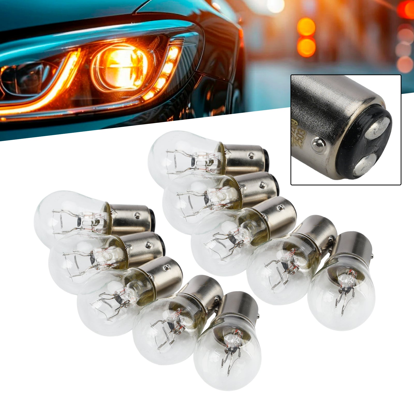 Ampoule Auxiliaire Halogène Voiture P21/5W 12V 21/5W Pour HELLA 8GD 178 560-111