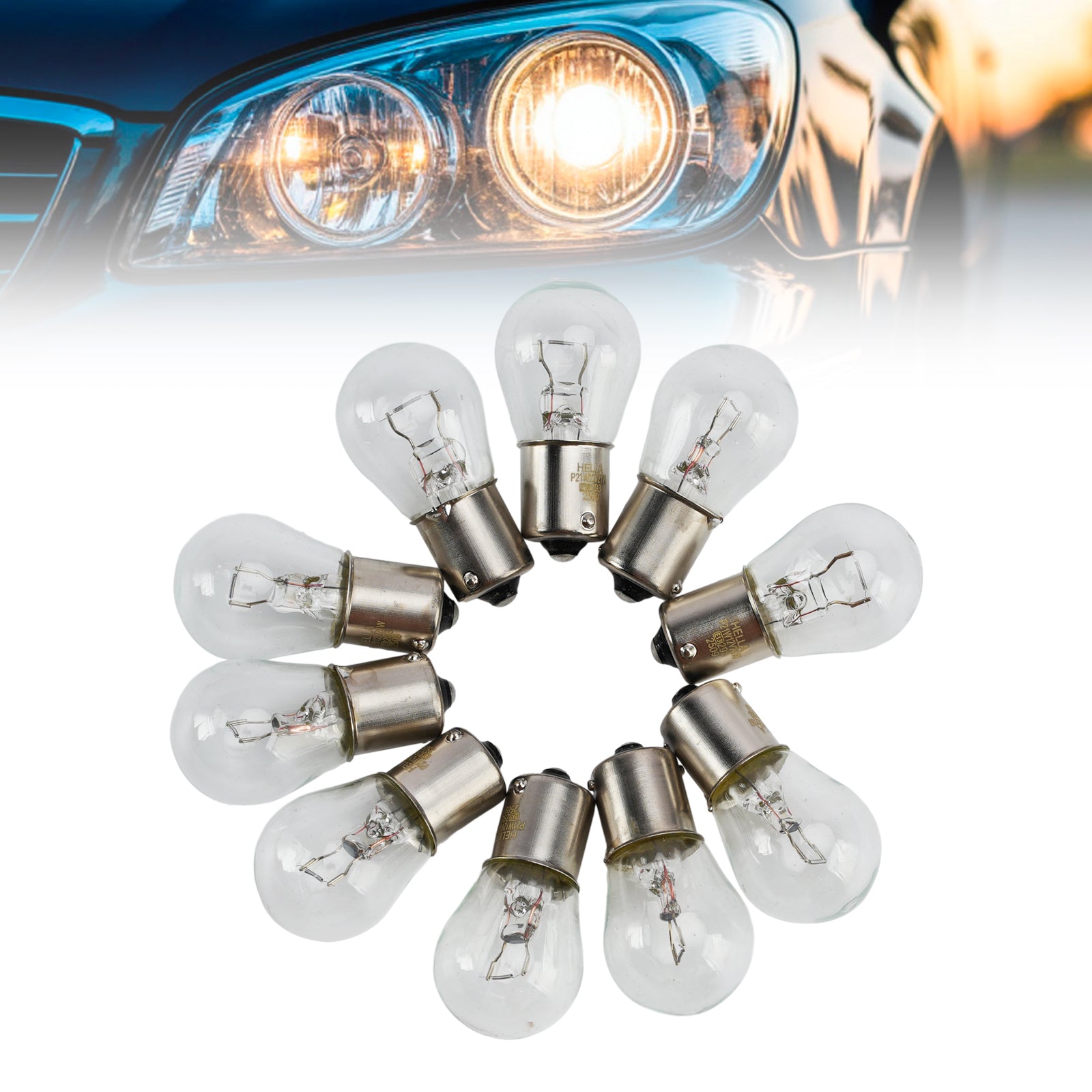 Ampoule Auxiliaire Halogène Voiture P21W 12V 21W Pour HELLA 8GA 178 560-011
