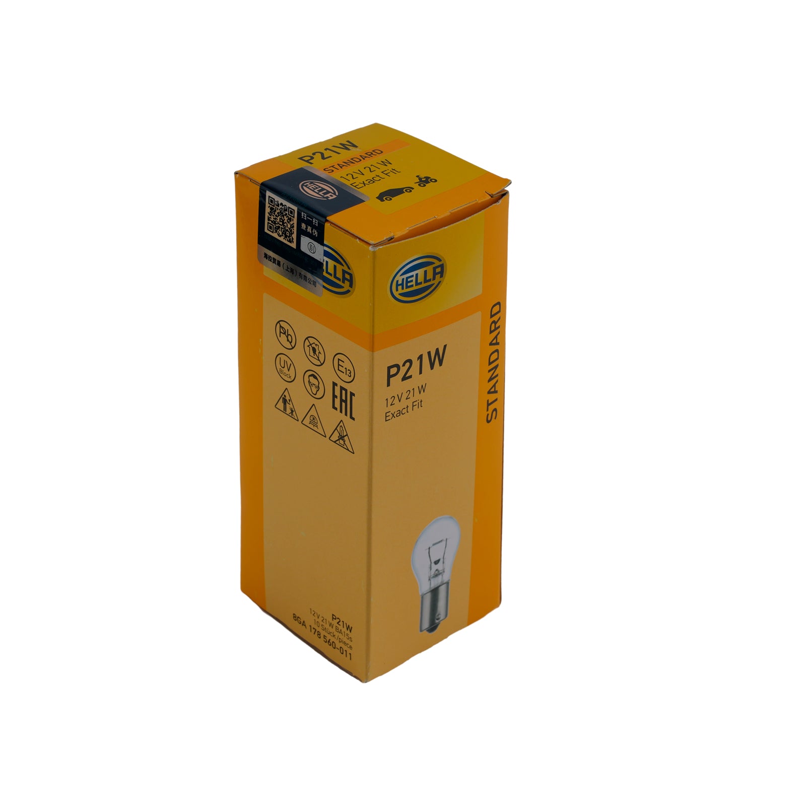 Ampoule Auxiliaire Halogène Voiture P21W 12V 21W Pour HELLA 8GA 178 560-011