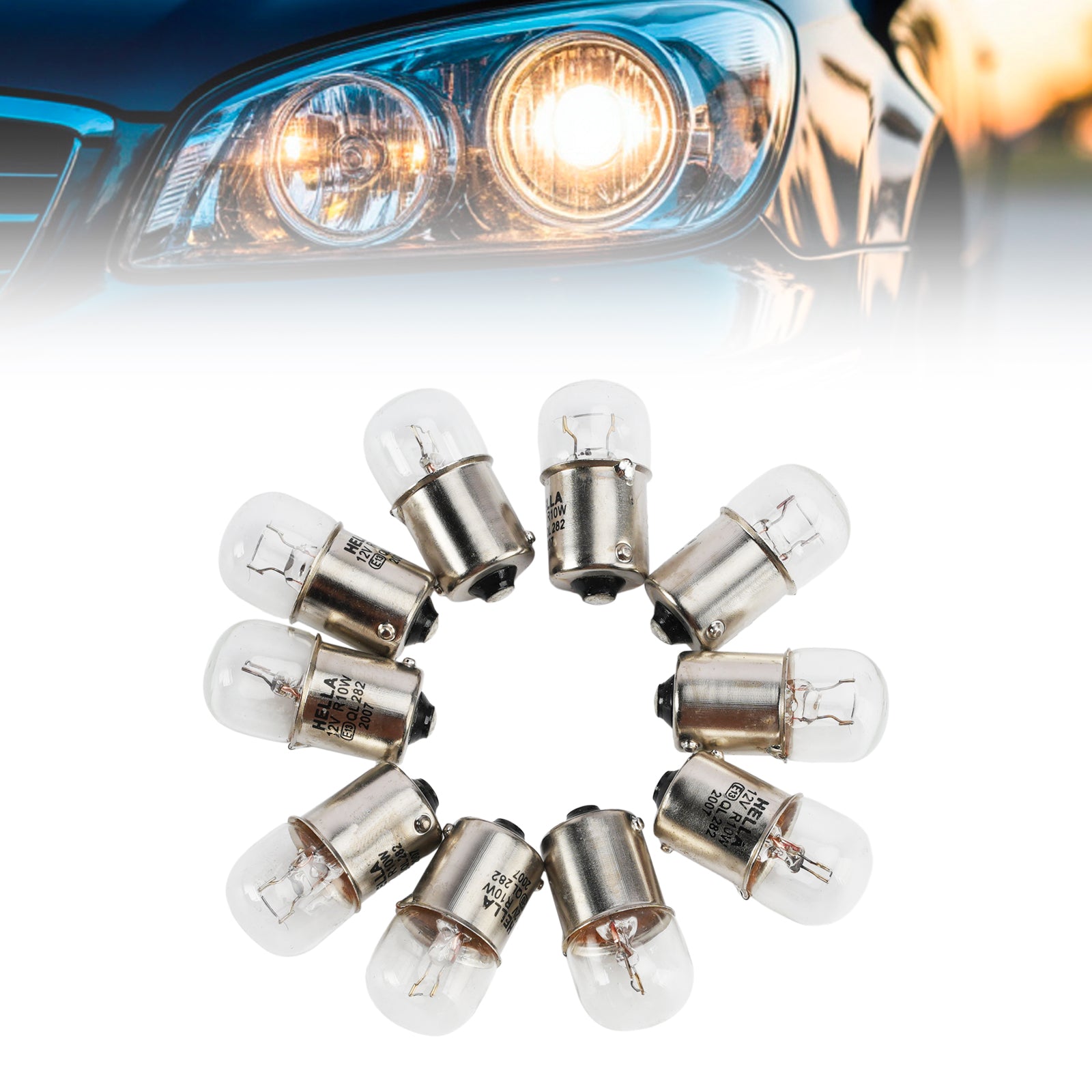 Ampoule Auxiliaire Halogène Voiture R10W 12V 10W Pour HELLA 8GA 178 560-021