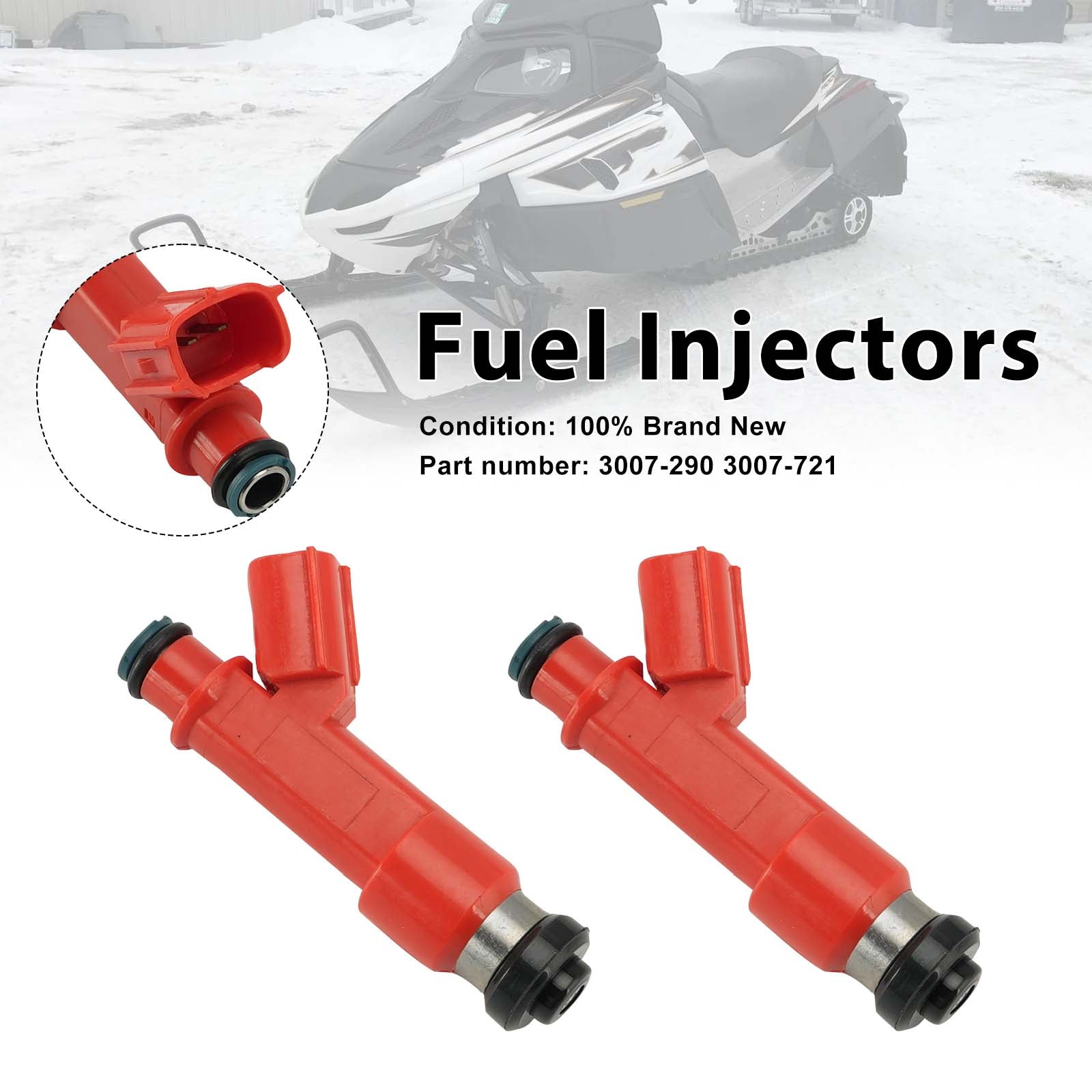 2PC Injecteurs de carburant 3007-721 3007-290 pour Arctic Cat F1000 M1000 2007-2011
