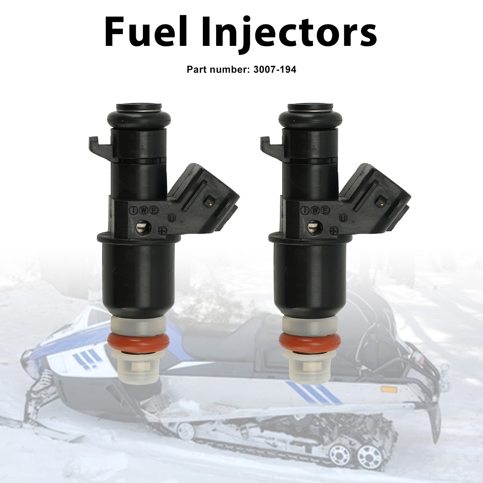 2PC Injecteurs de carburant 3007-194 pour Arctic Cat Bearcat Z1 09-14 TZ1 08-14 ZR5000 14-17