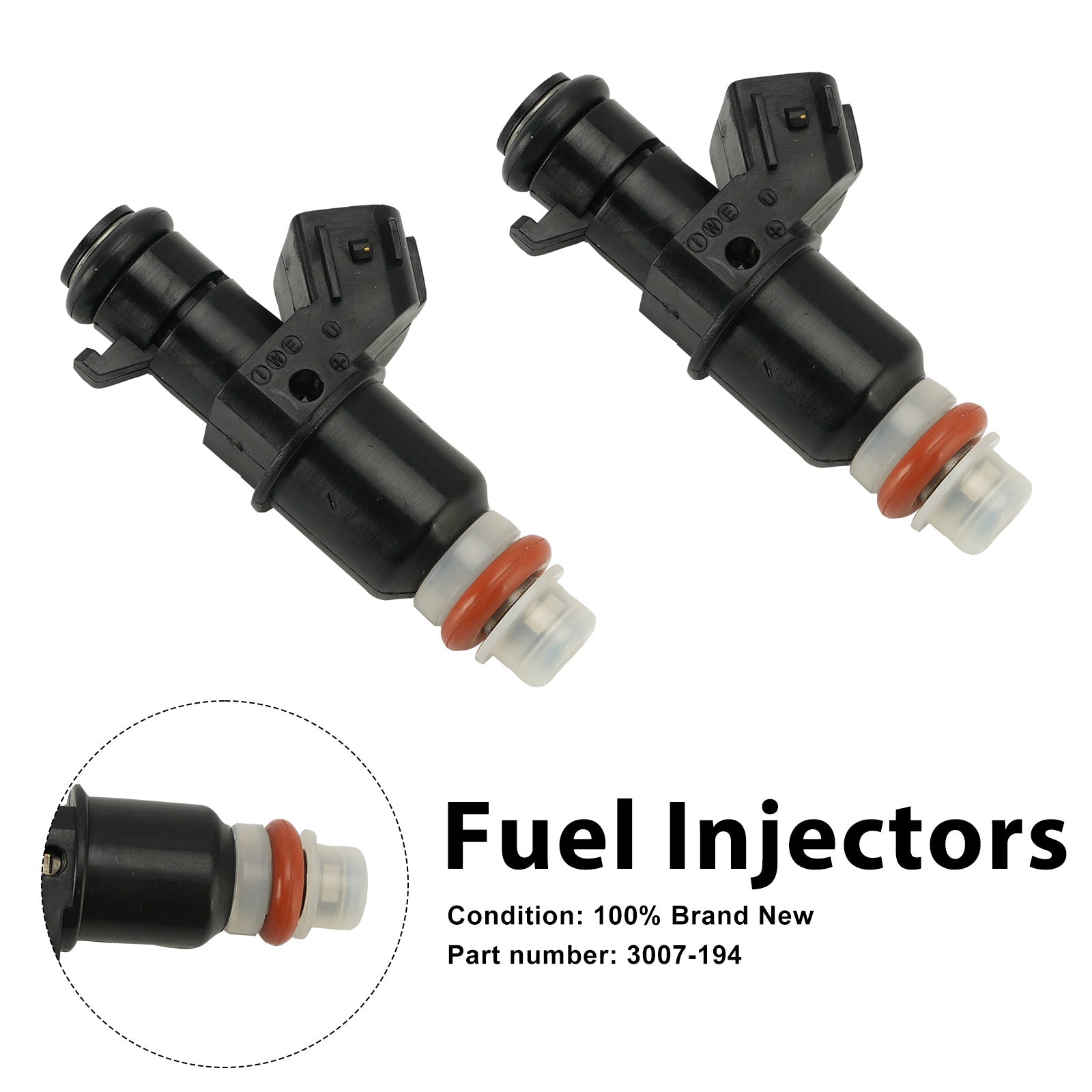 2PC Injecteurs de carburant 3007-194 pour Arctic Cat Bearcat Z1 09-14 TZ1 08-14 ZR5000 14-17