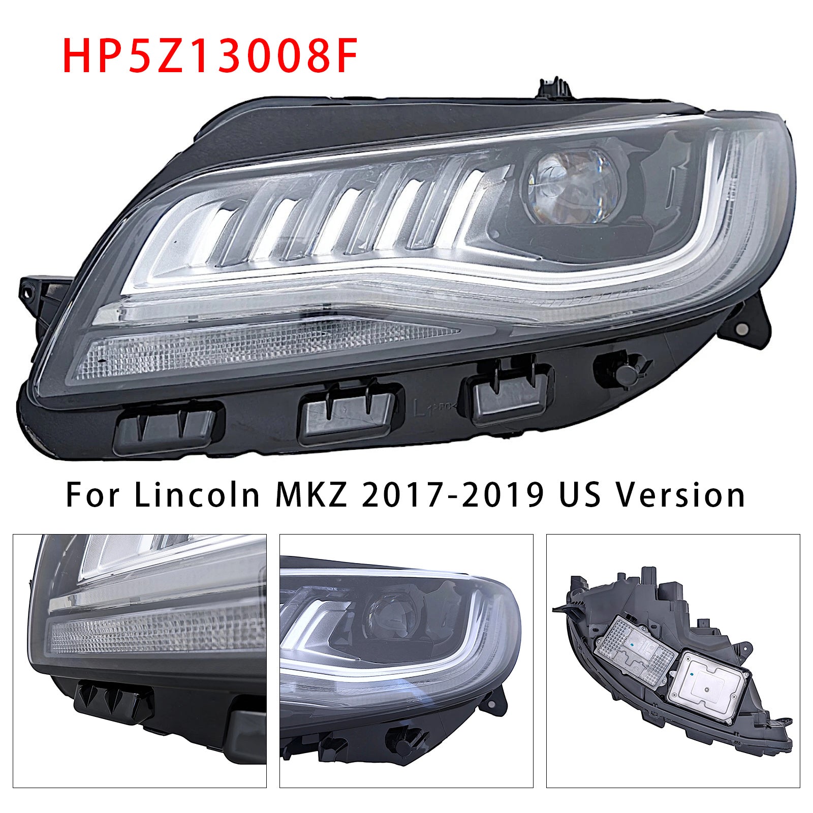 Phare LED Gauche Avec AFS Référence HP5Z13008F Pour Lincoln MKZ 2017-2019