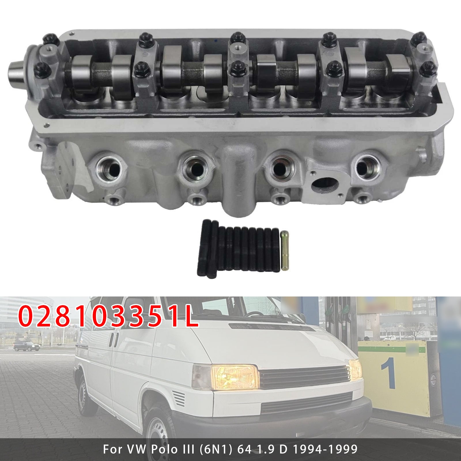 Culasse Complète Référence 028103351L Pour VW T4 Transporter Polo Diesel 96-2003