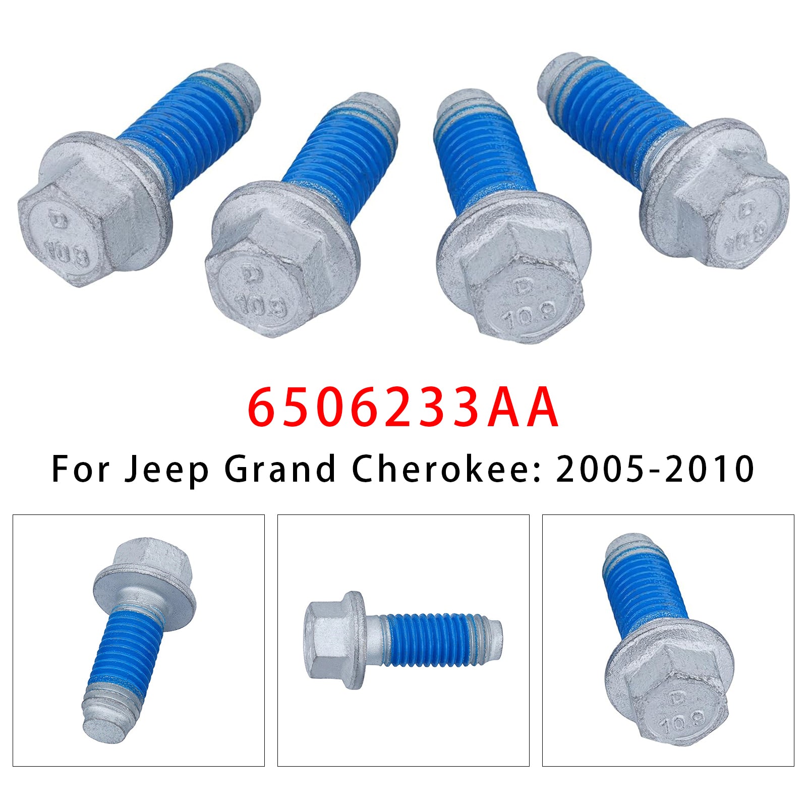 4Pièces Boulons De Bride Arbre De Transmission 6506233AA Pour Chrysler Mitsubishi