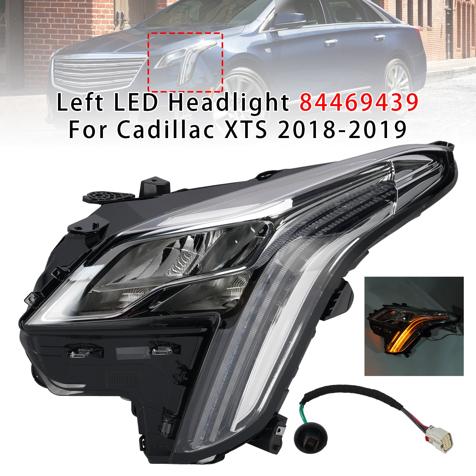 Faro LED sinistro 84469439 per Cadillac XTS 2018-2019