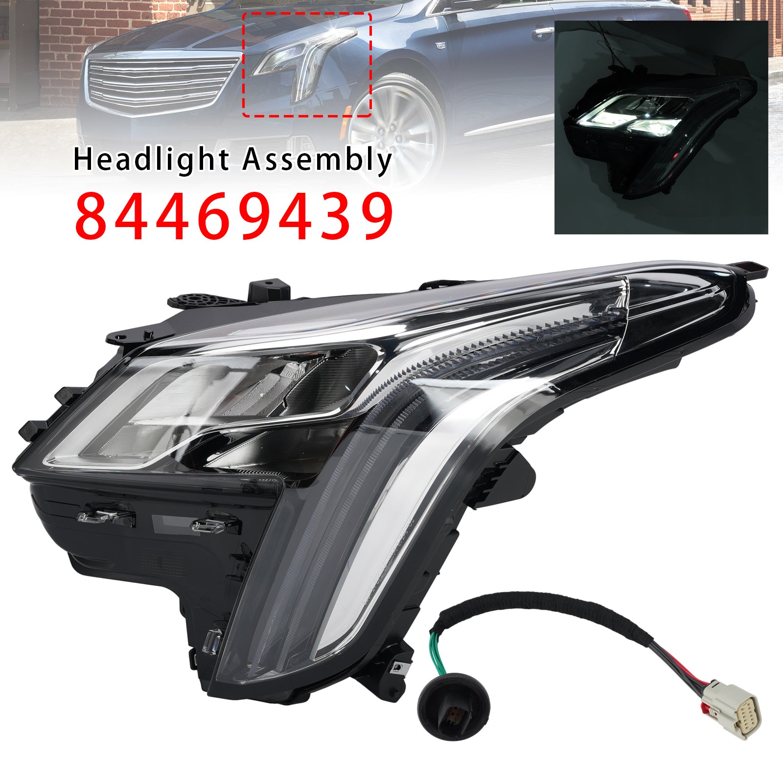 Faro LED sinistro 84469439 per Cadillac XTS 2018-2019