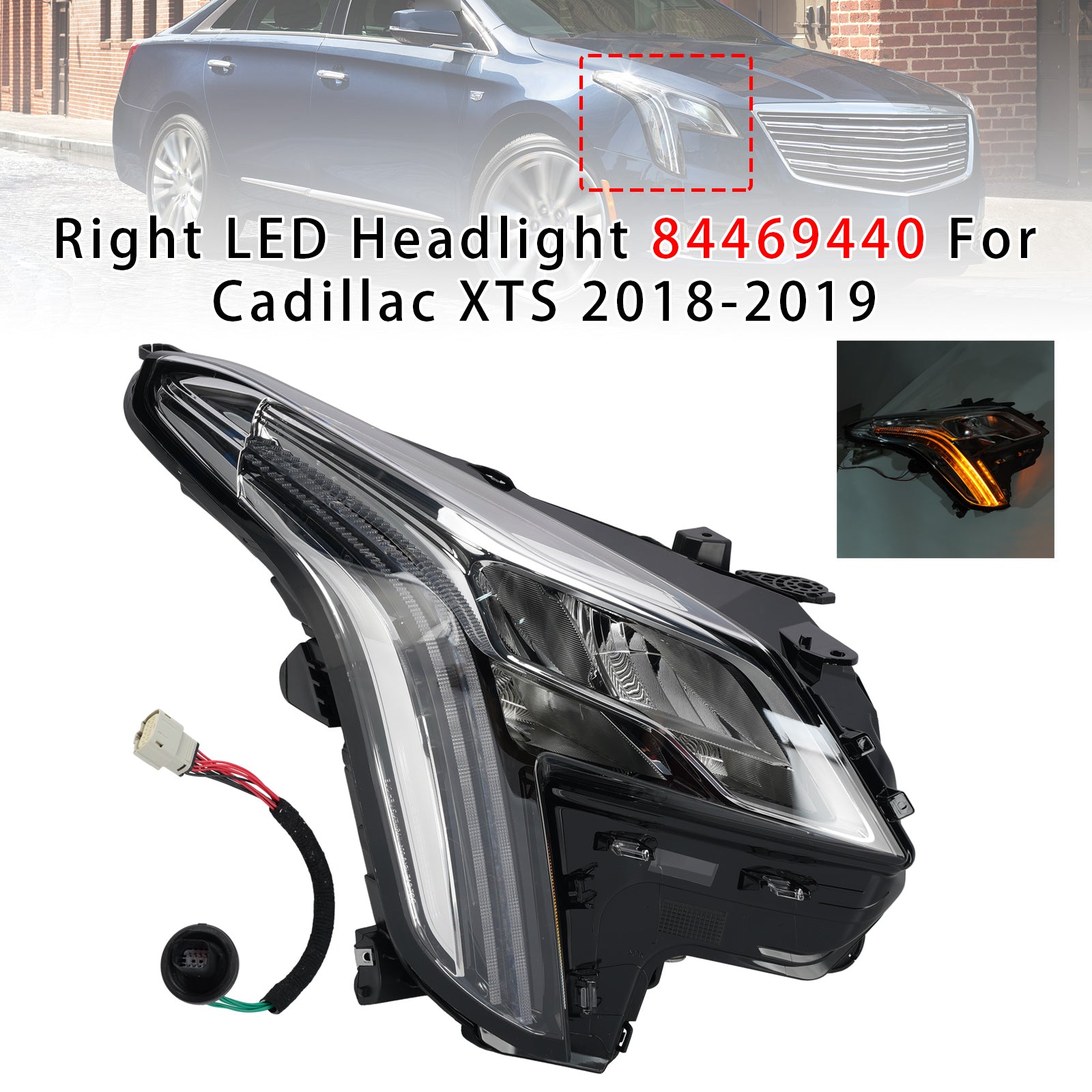 Phare LED Droit 84469440 Pour Cadillac XTS 2018-2019