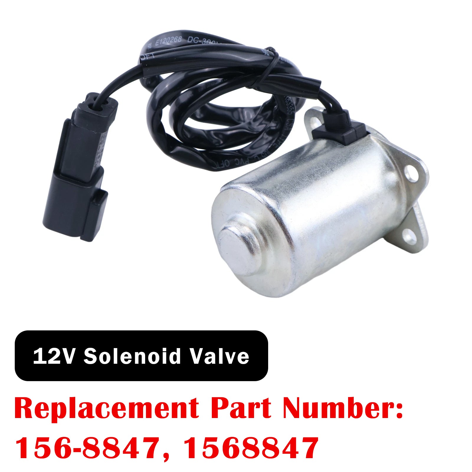 Électrovanne 12V 156-8847 Pour Caterpillar 3024 3013 301.8 302.5 304.5 Et 305.5