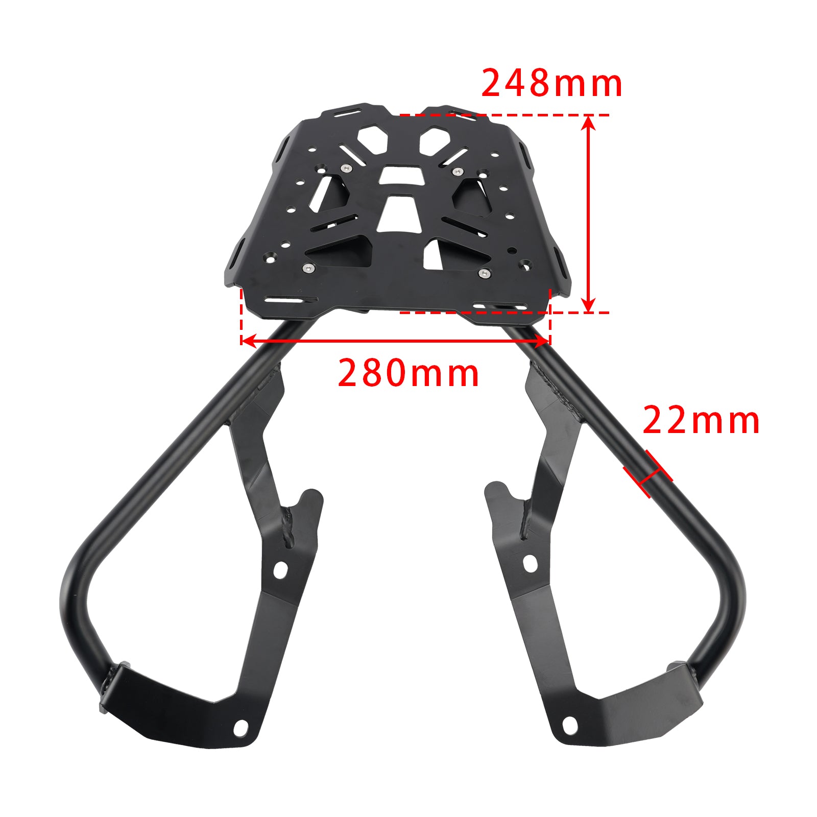 Porte-Bagages Arrière noir pour Tiger Sport 660 2022 2023 2024 2025