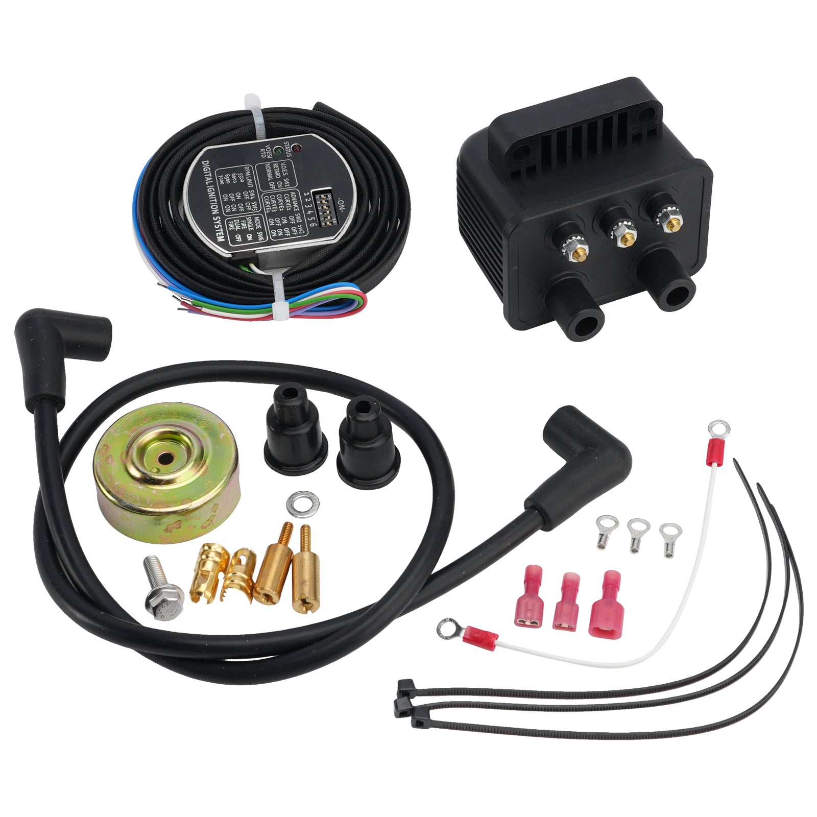 Kit bobine d'allumage single fire pour Shovelhead EVO Sportster XL 1970-2003