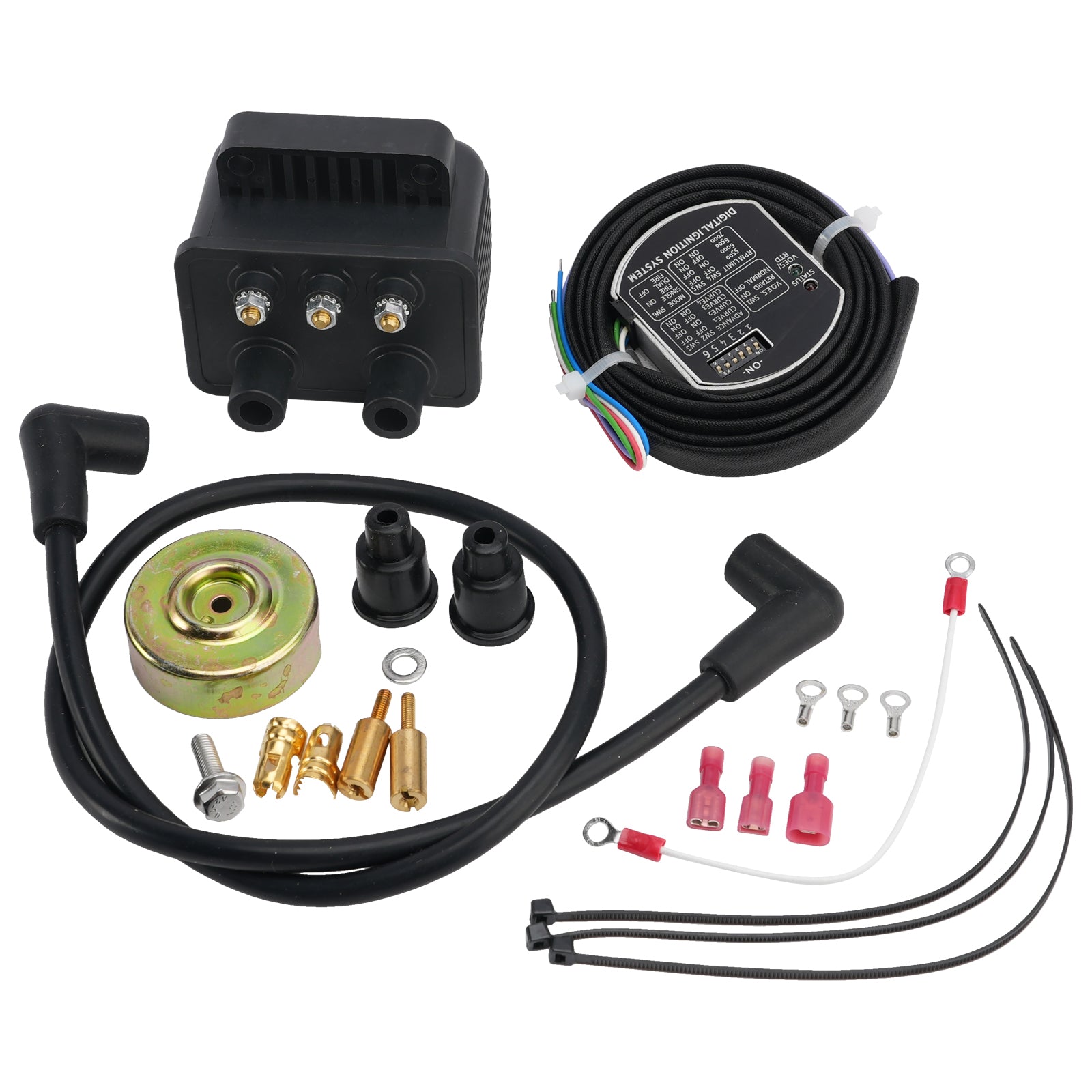 Kit bobine d'allumage single fire pour Shovelhead EVO Sportster XL 1970-2003