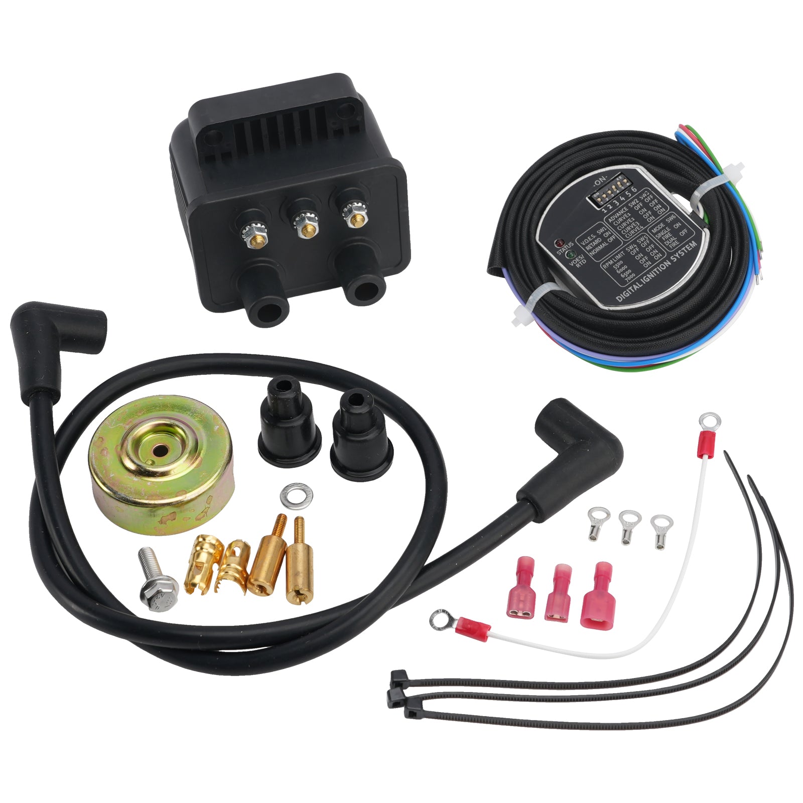 Kit bobine d'allumage single fire pour Shovelhead EVO Sportster XL 1970-2003