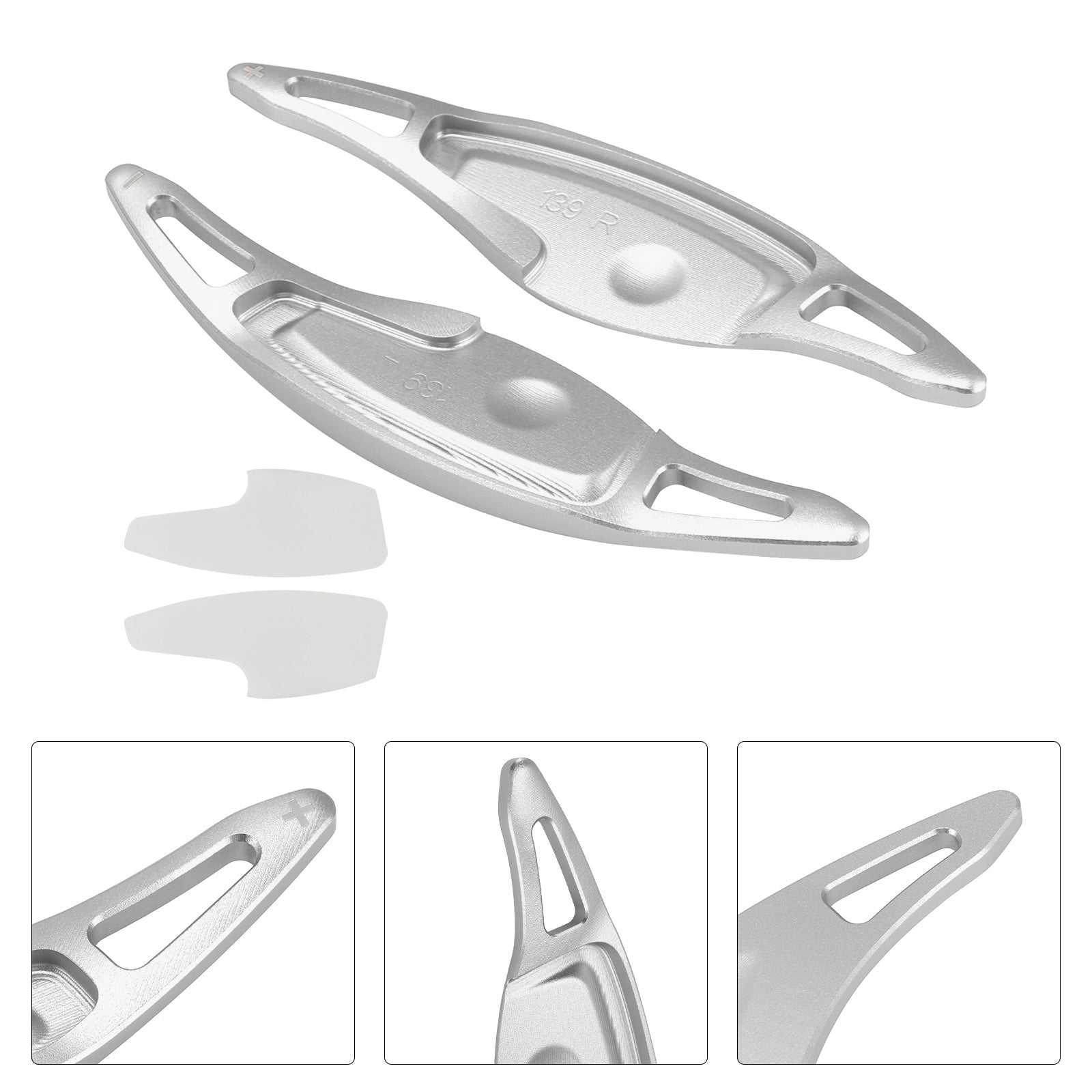 Palettes De Changement De Vitesse Pour Genesis G80 Sport 17-20 Aluminium Argent
