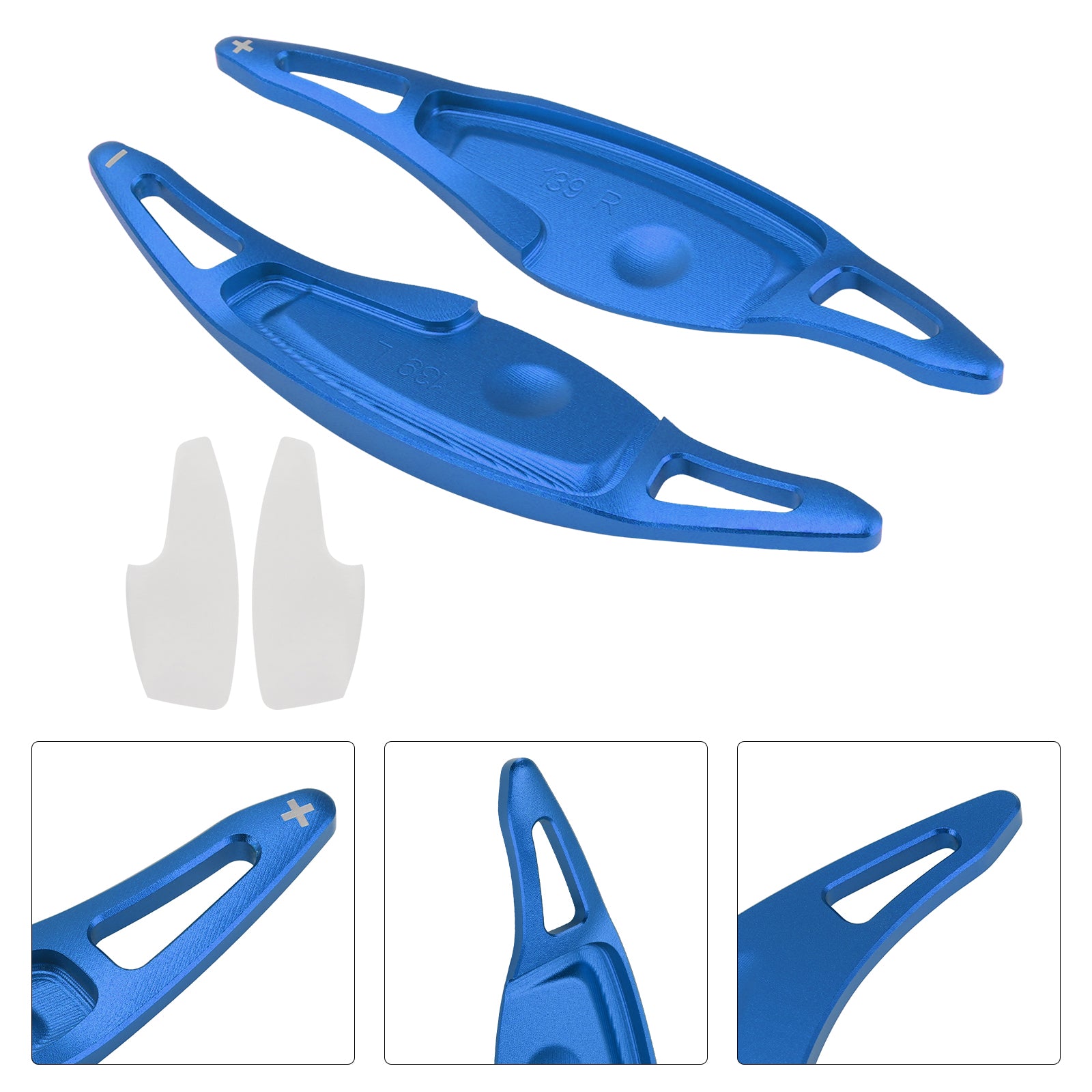 Palettes De Changement De Vitesse Pour Genesis G80 Sport 17-20 Aluminium Bleu