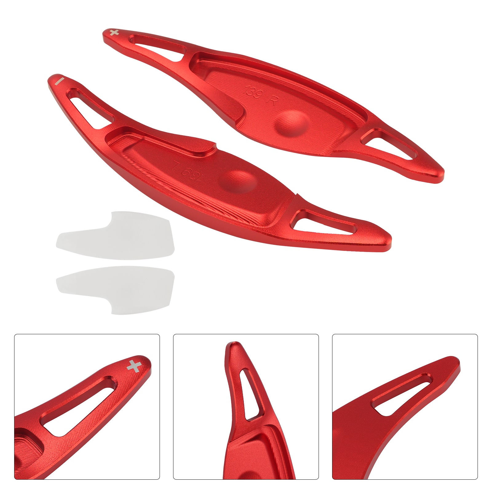 Palettes De Changement De Vitesse Pour Genesis G80 Sport 17-20 Aluminium Rouge