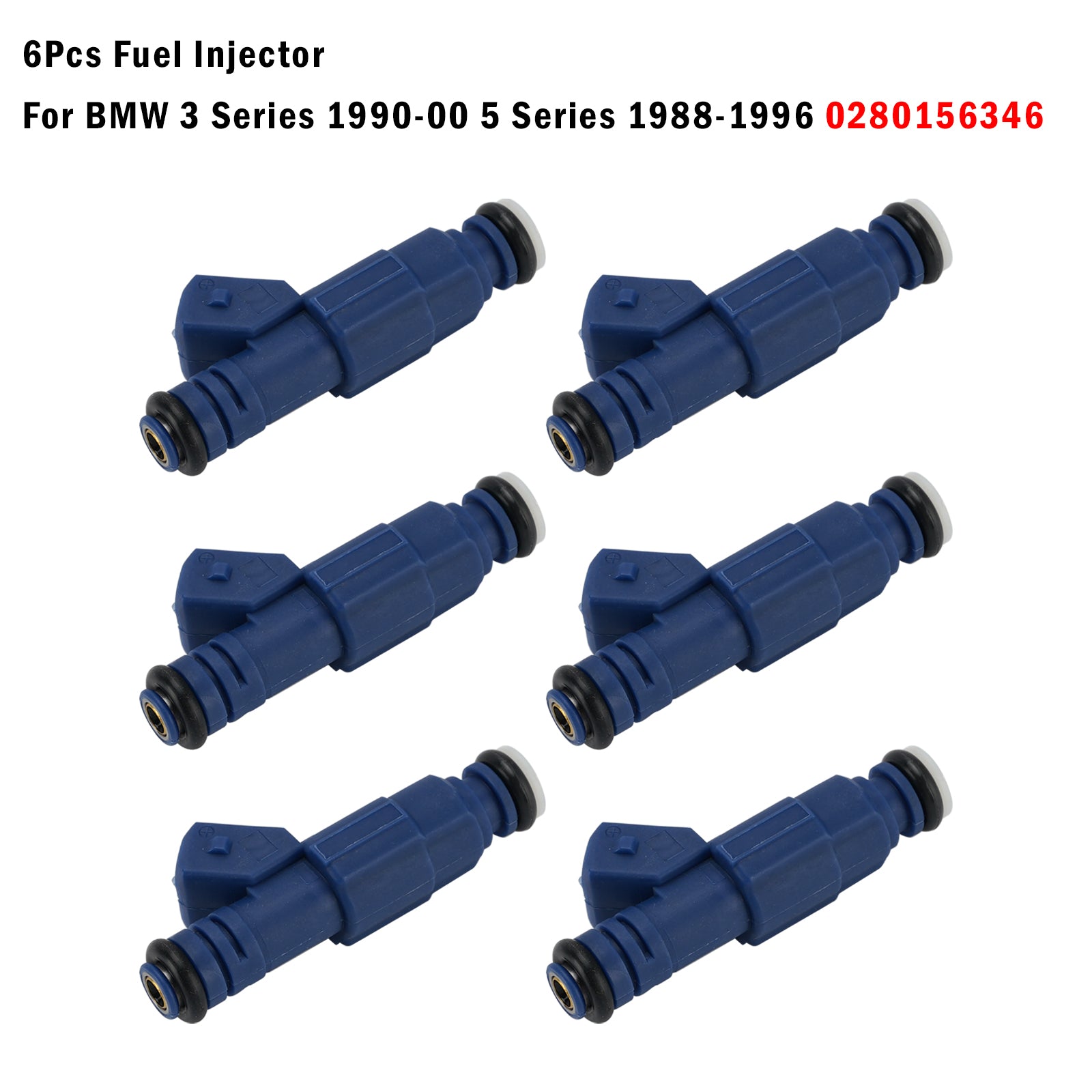 6X Injecteur Carburant Pour BMW 3 Series 1990-00 5 Series 1988-1996 0280156346