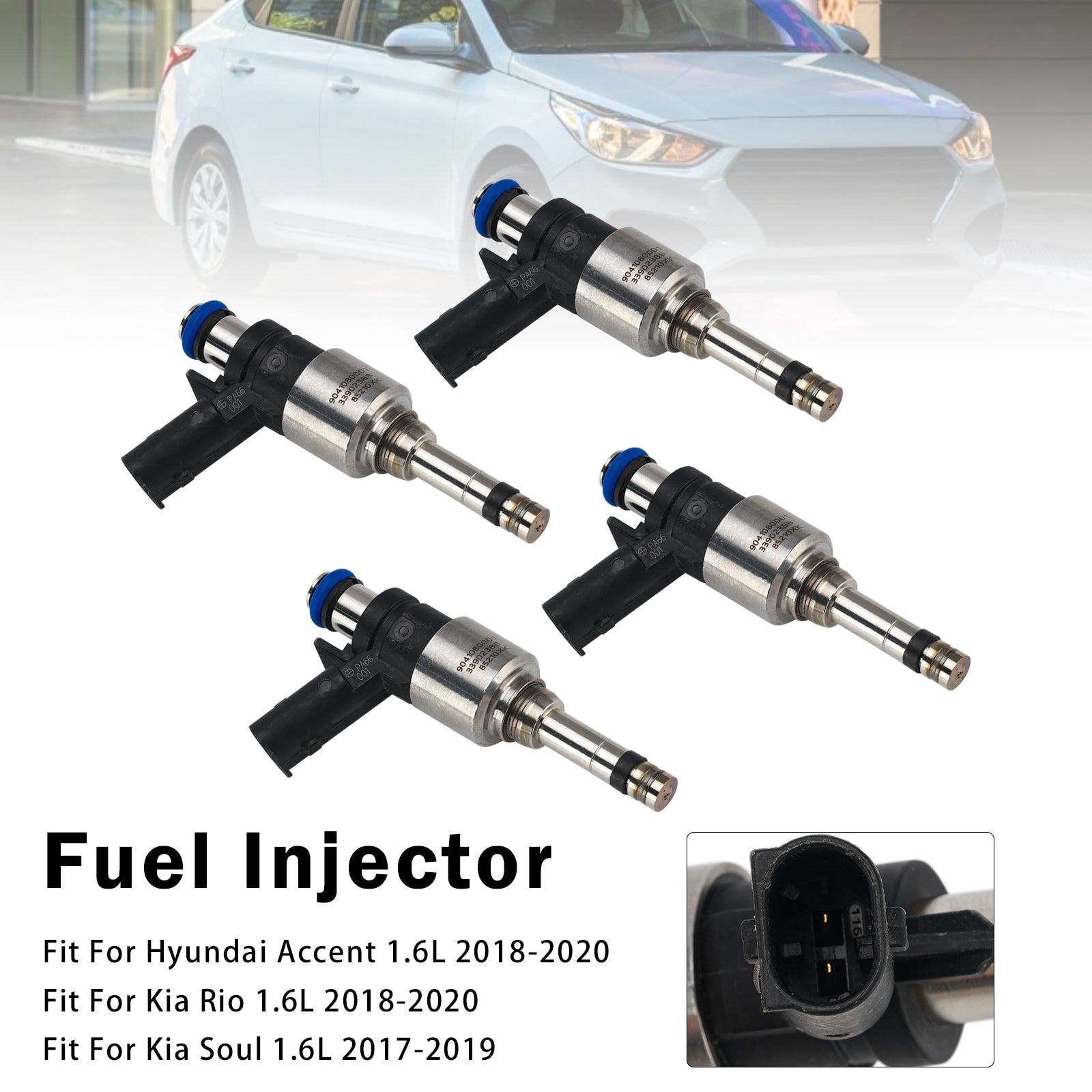 4X Injecteur Carburant Pour Kia Rio 2018-2020 Soul 1.6L 2017-2019 35310-2B150