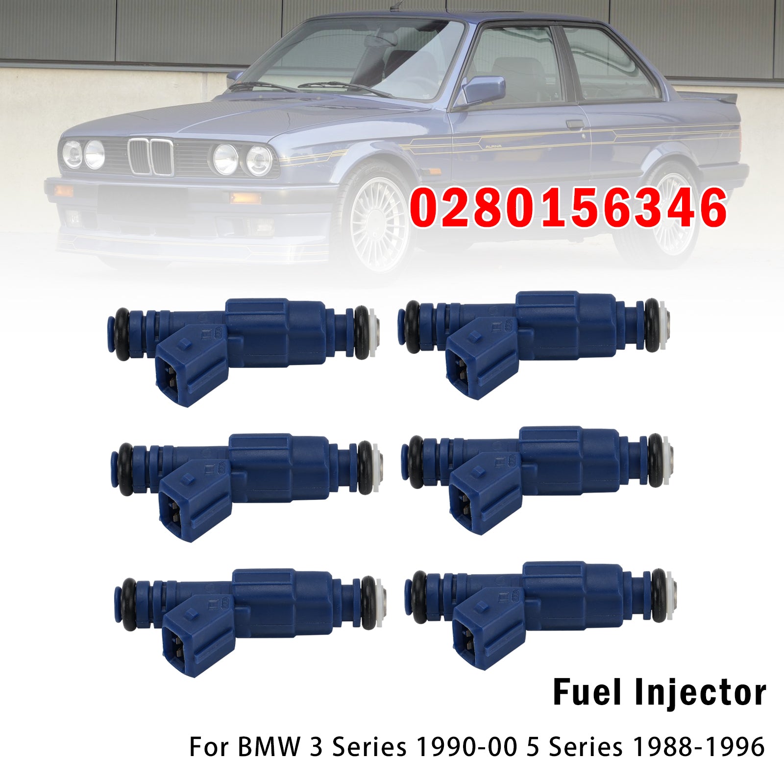 6X Injecteur Carburant Pour BMW 3 Series 1990-00 5 Series 1988-1996 0280156346