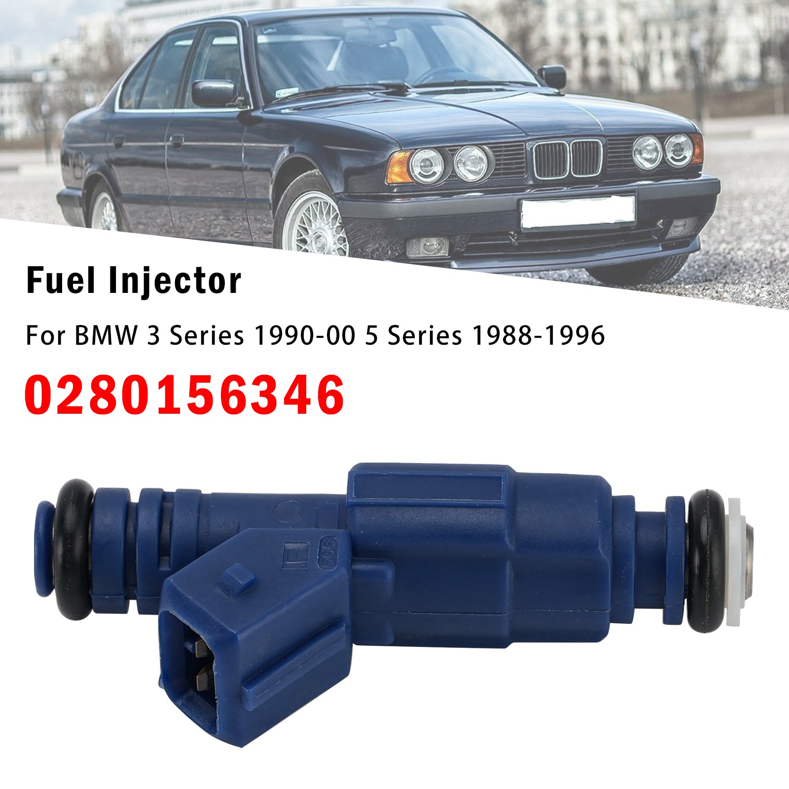 1X Injecteur Carburant Pour BMW 3 Series 1990-00 5 Series 1988-1996 0280156346