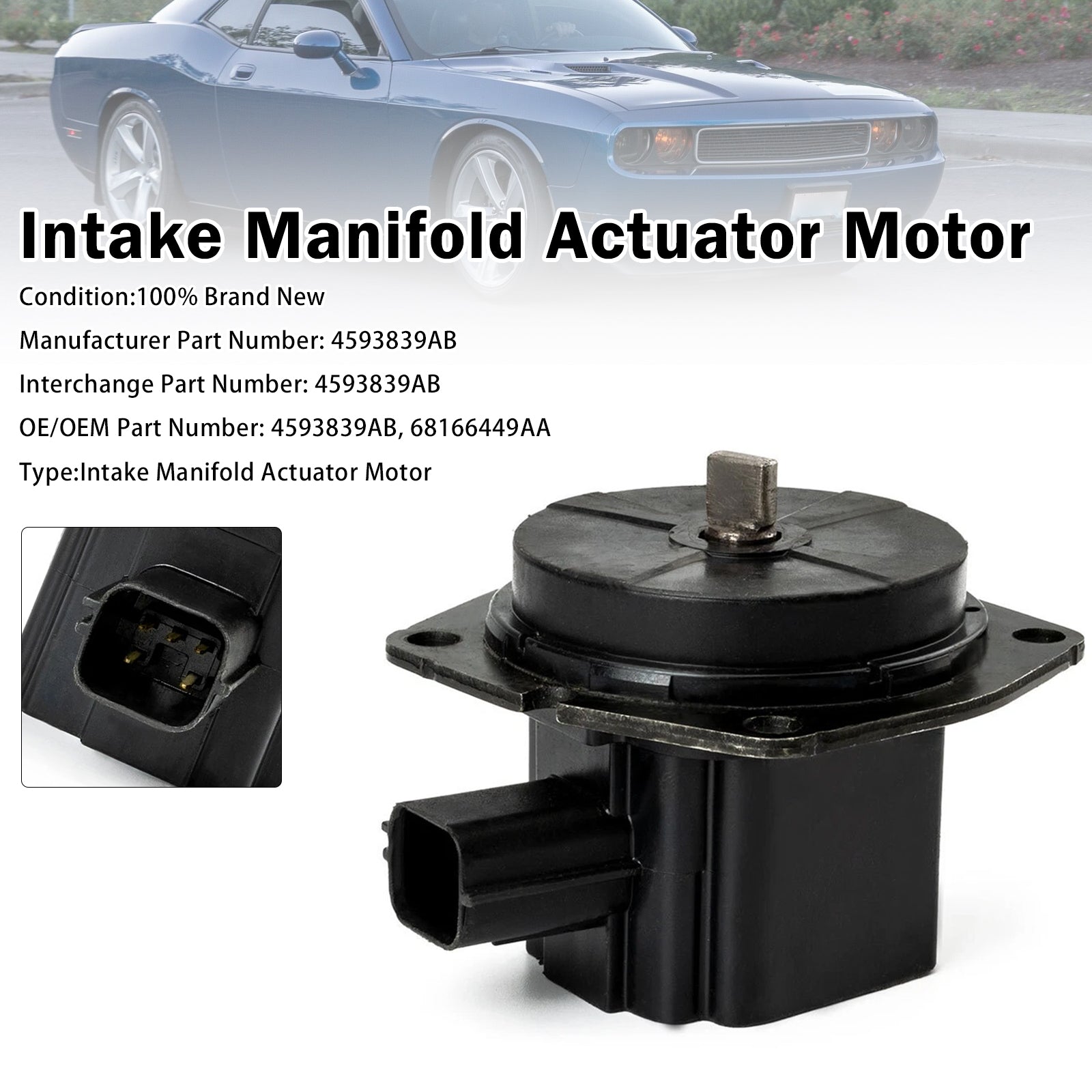 Moteur Actionneur Admission Pour Dodge Magnum Charger 2007-2010 4593839AB