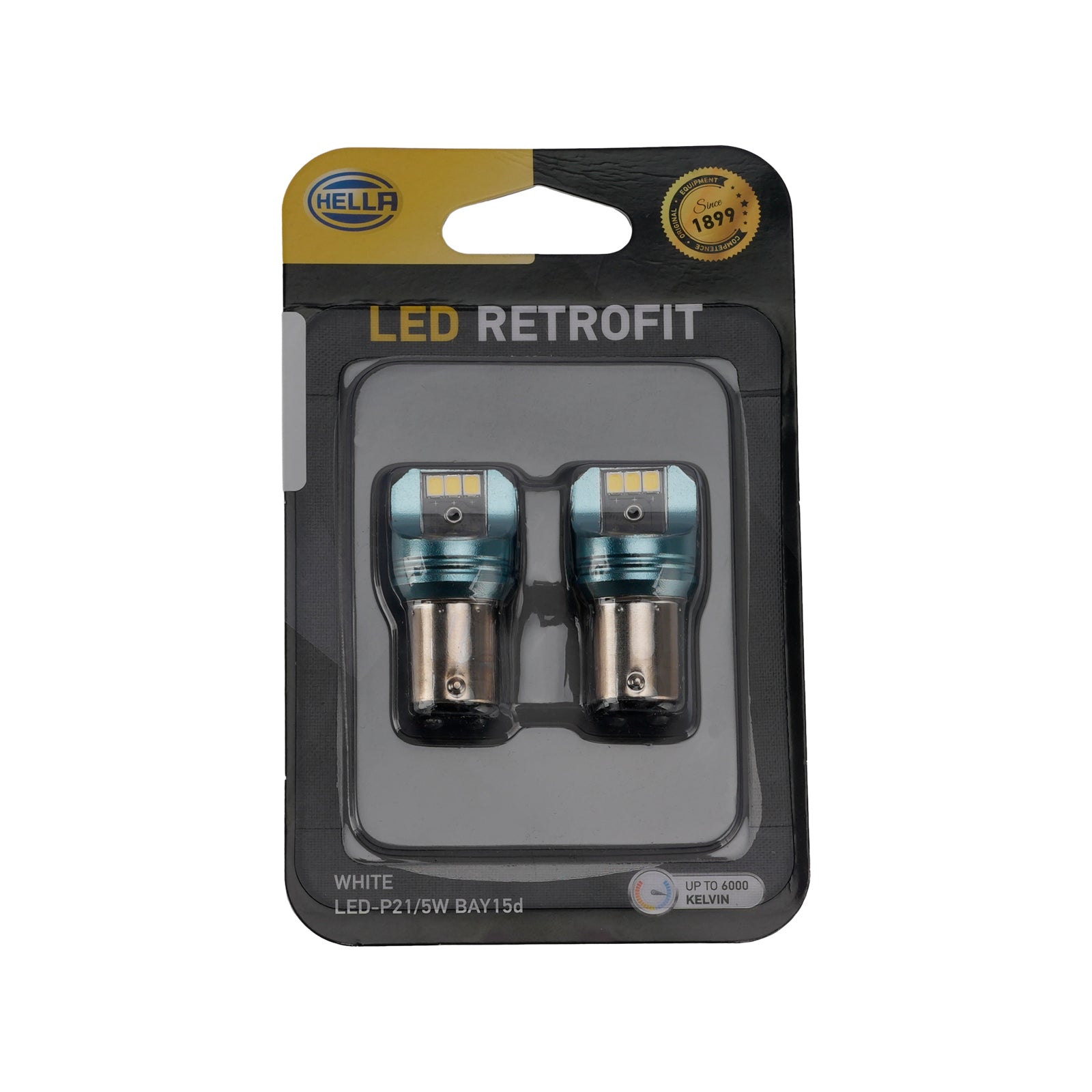 Ampoule Auxiliaire LED Automobile P21/5W 12V 5W 6000K Blanc Pour HELLA LEDS25AA1