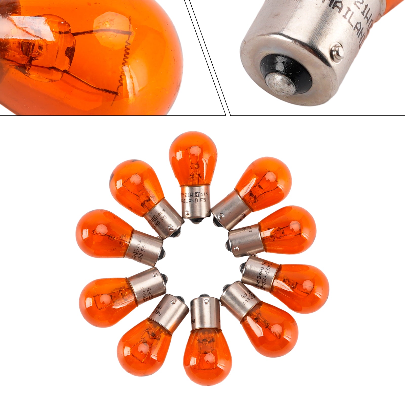 Ampoule Auxiliaire Halogène Automobile PY21W 24V 21W Pour HELLA 8GA 006 841-241