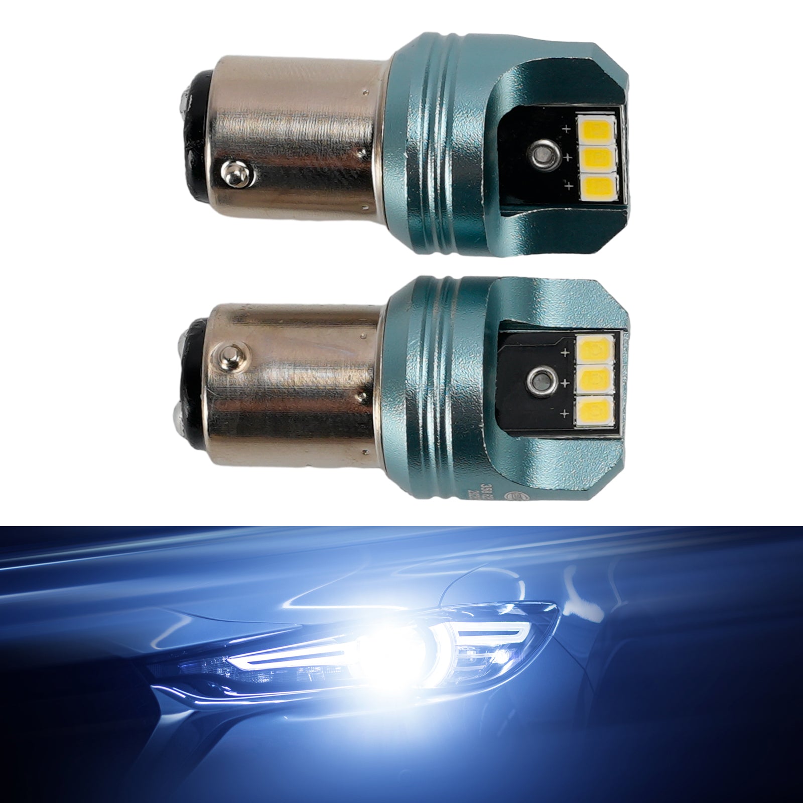 Ampoule Auxiliaire LED Automobile P21/5W 12V 5W 6000K Blanc Pour HELLA LEDS25AA1